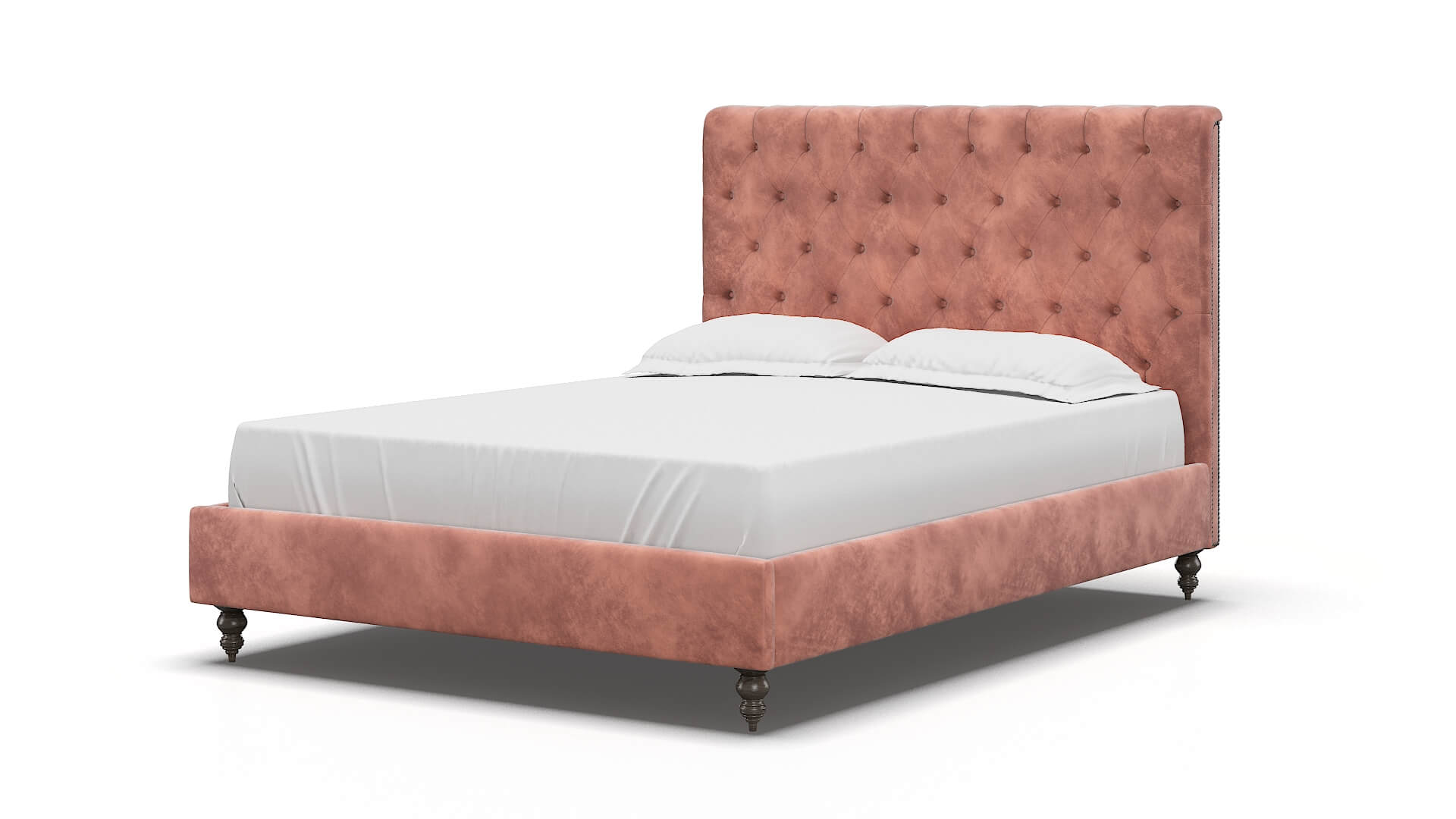 Remy Royale Blush Bed espresso legs 5