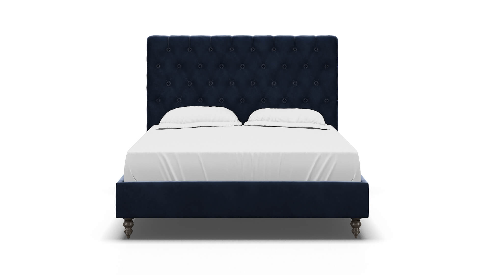 Remy Royale Cobalt Bed espresso legs 1