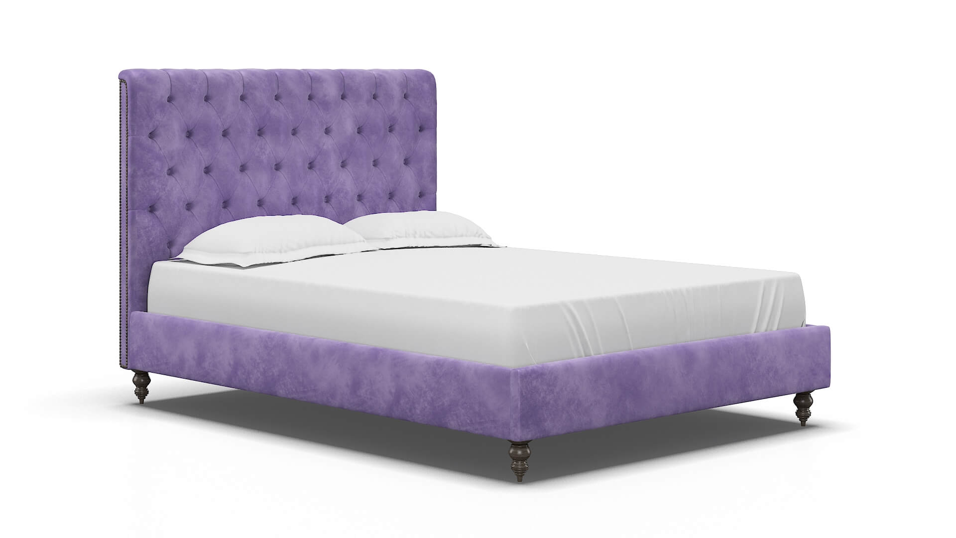 Remy Royale Lavender Bed espresso legs 2