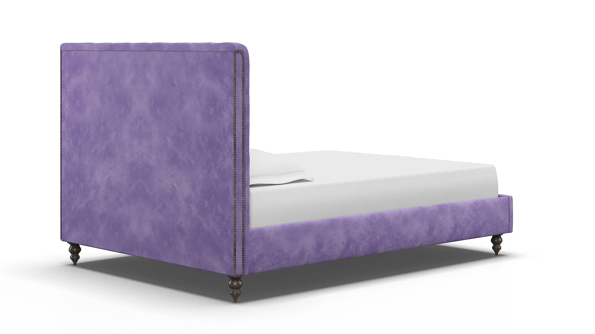 Remy Royale Lavender Bed espresso legs 4