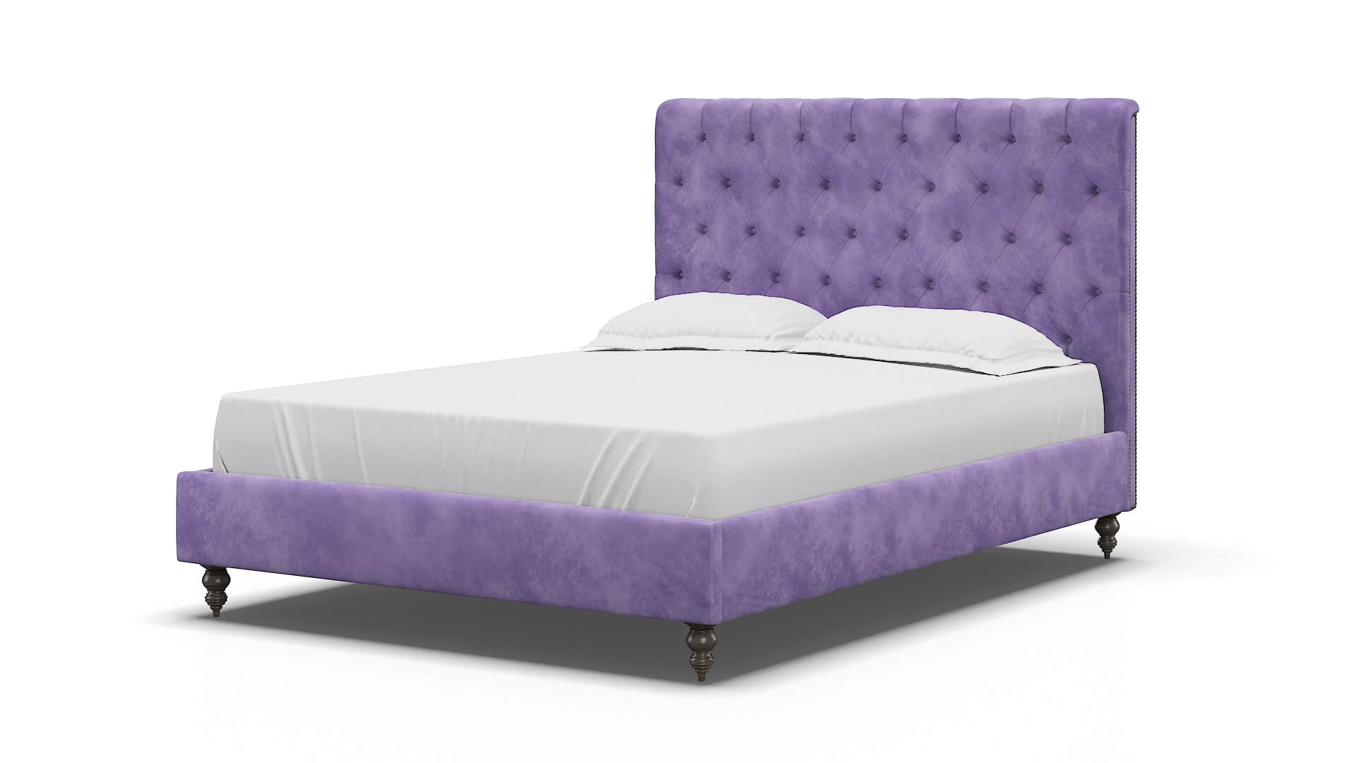 Remy Royale Lavender Bed espresso legs 5