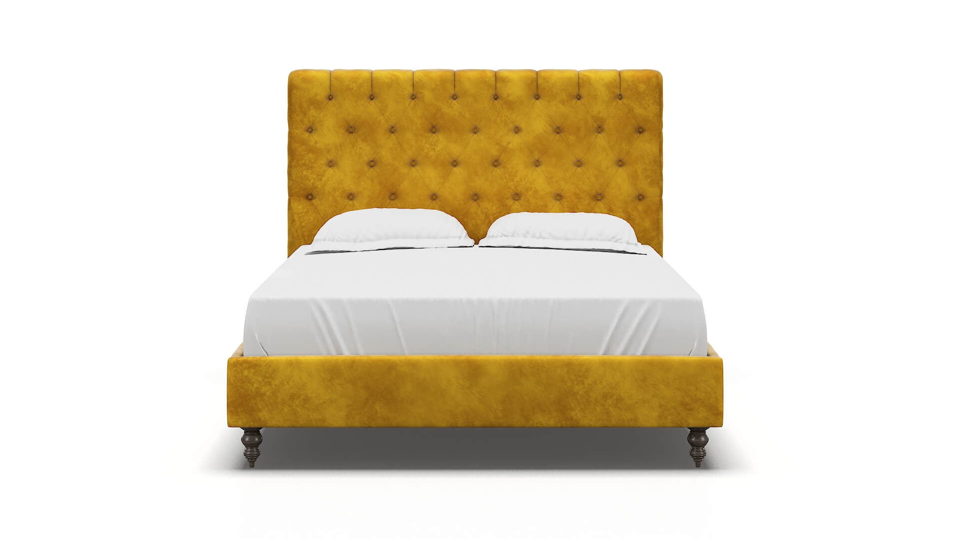 Remy Royale Marigold Bed espresso legs 1