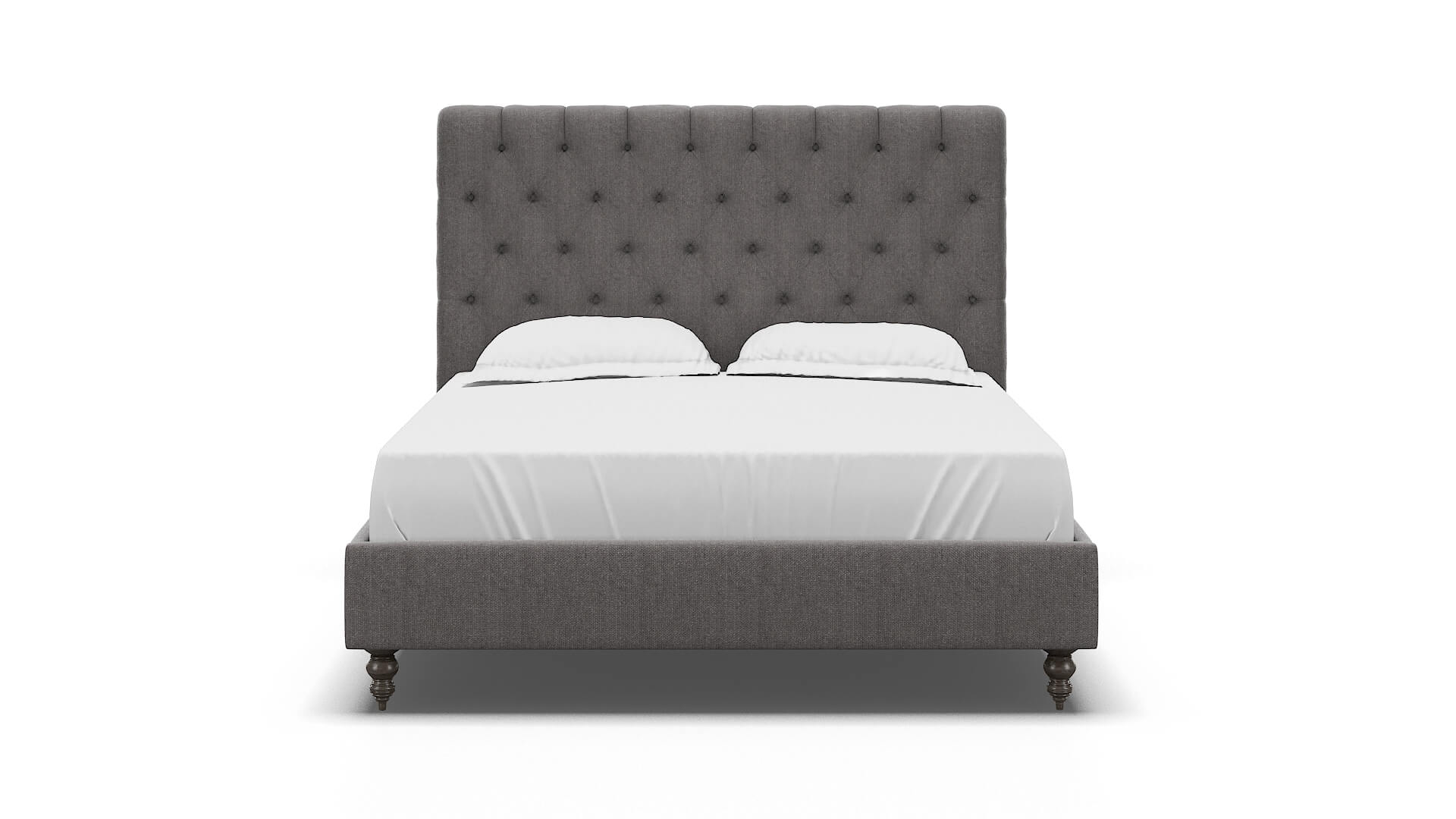 Remy Sasha Granite Bed espresso legs 1