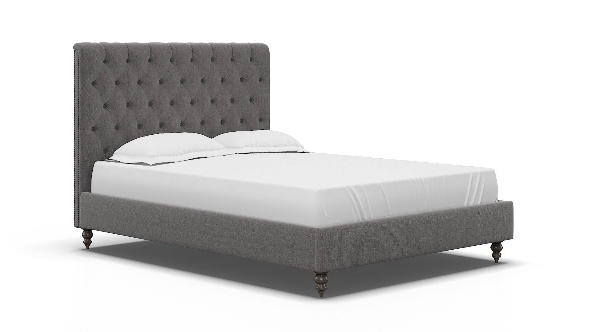 Remy Sasha Granite Bed espresso legs 2