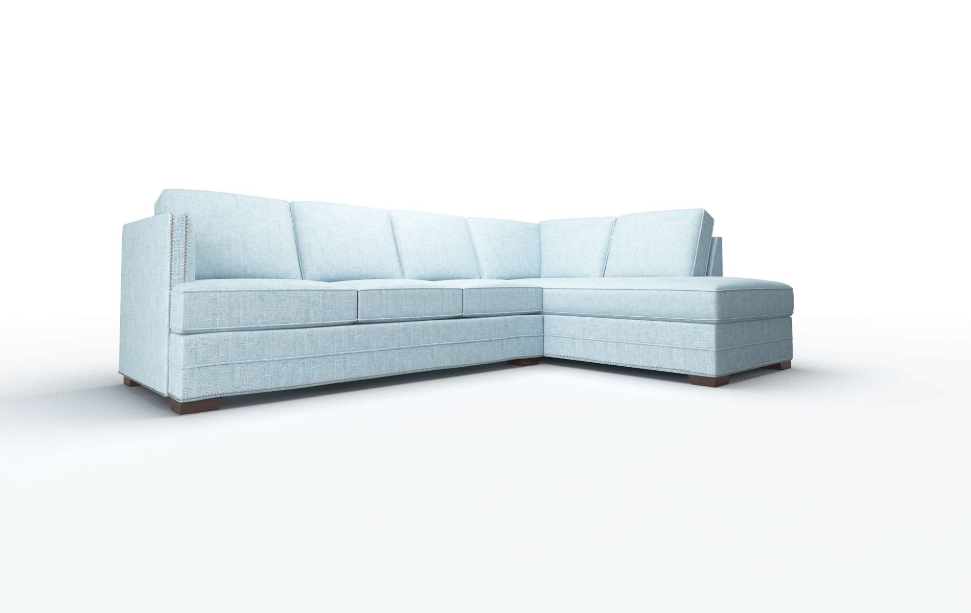 Riga Atlas Turquoise Panel espresso legs 2