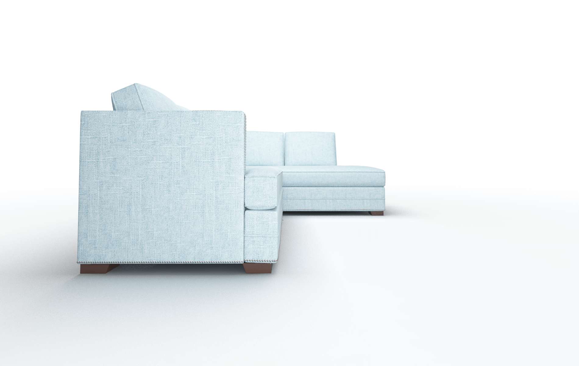 Riga Atlas Turquoise Panel espresso legs 3