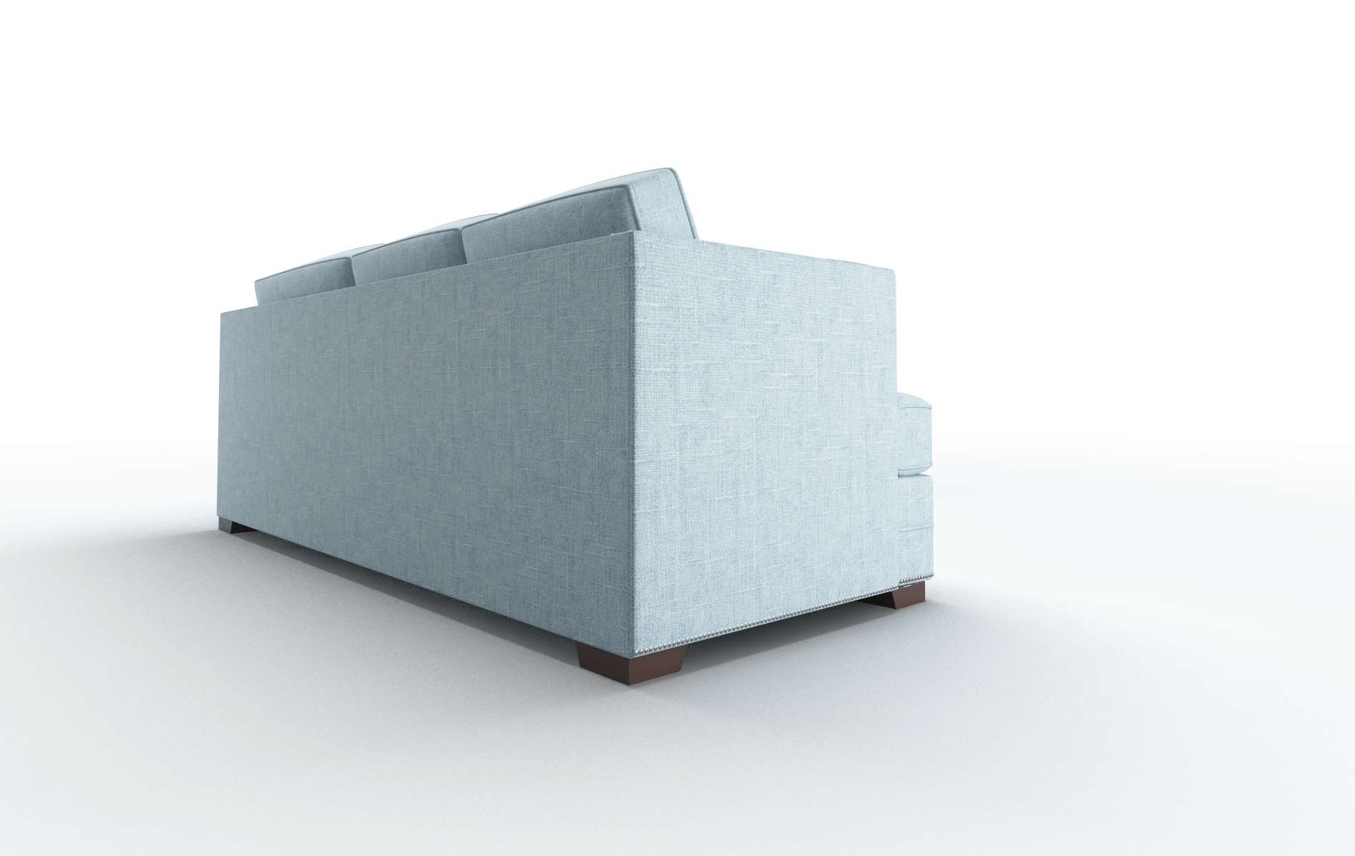 Riga Atlas Turquoise Sectional espresso legs 3