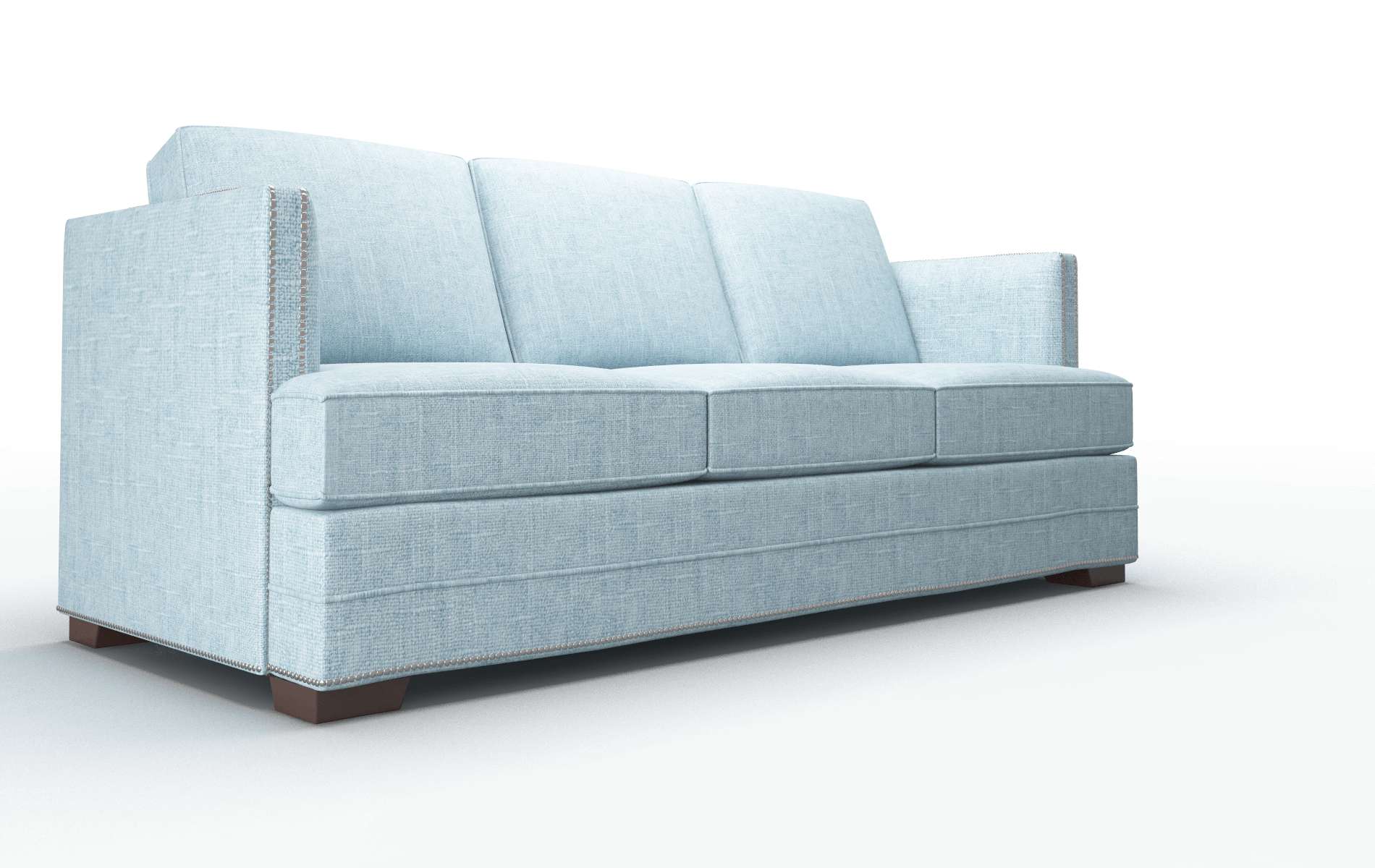 Riga Atlas Turquoise Sofa espresso legs 2