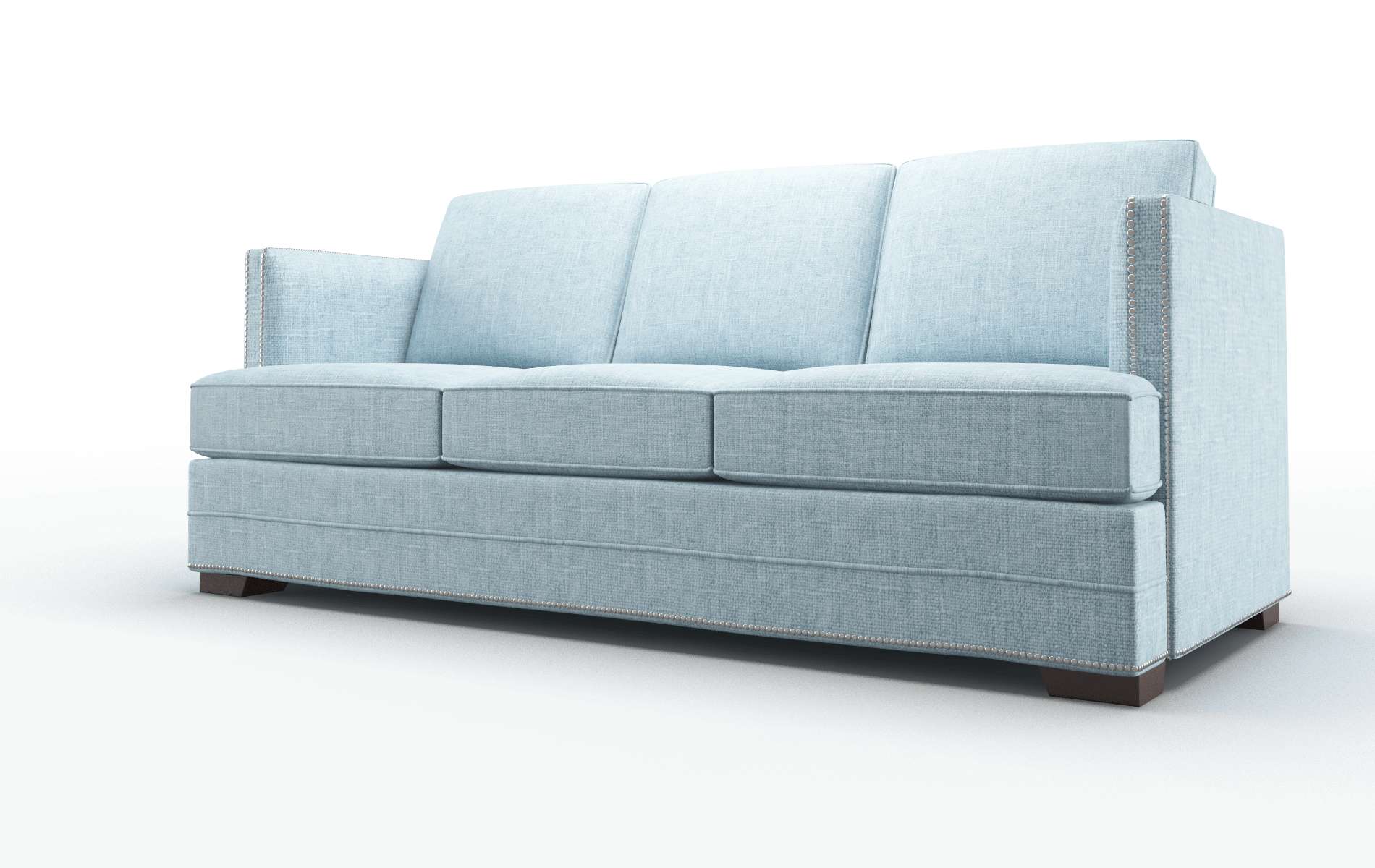 Riga Atlas Turquoise Sofa espresso legs 4