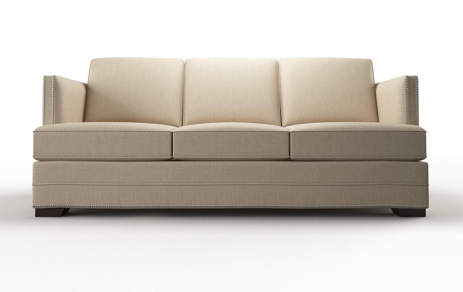 Riga Avenger Burlap Sofa espresso legs 1