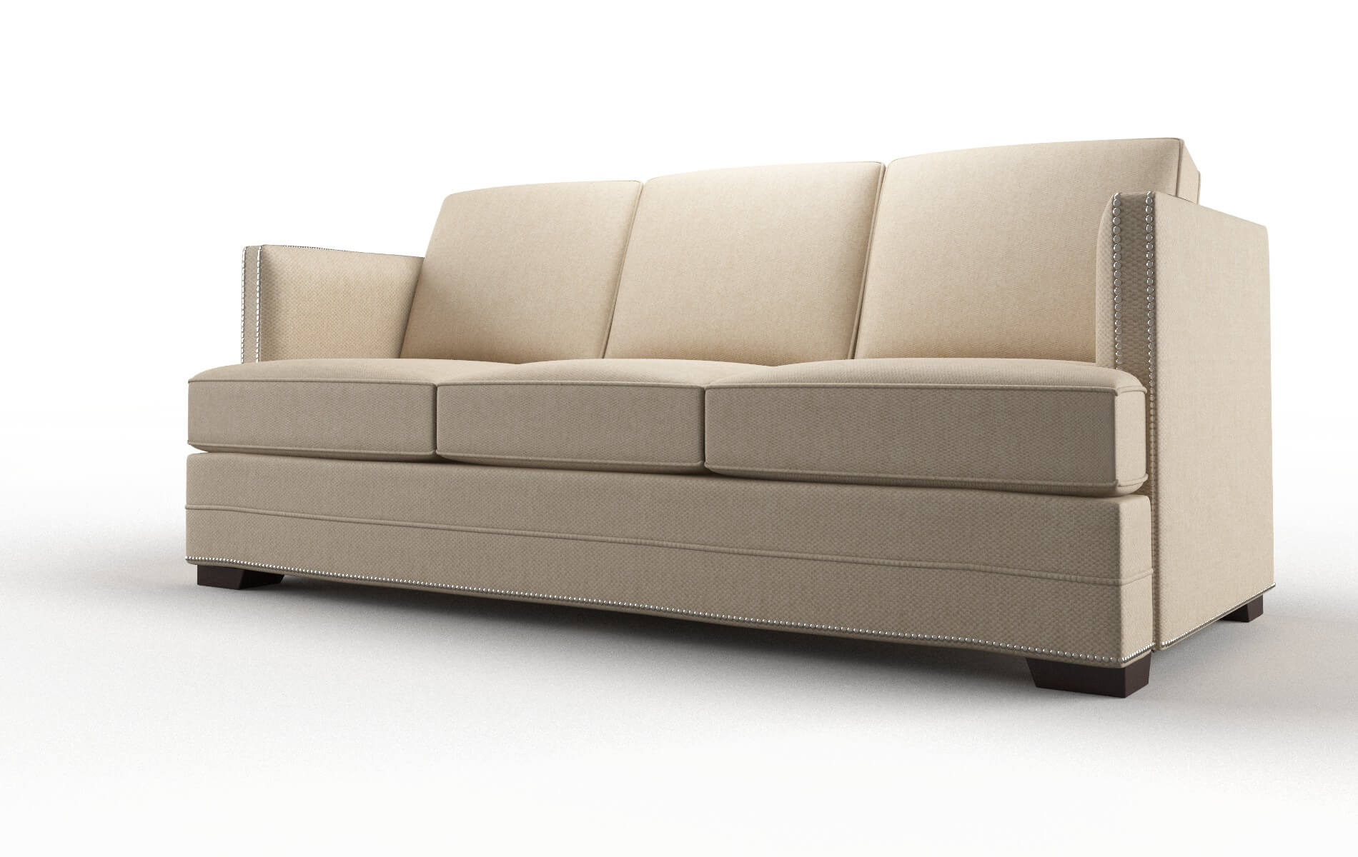 Riga Avenger Burlap Sofa espresso legs 4
