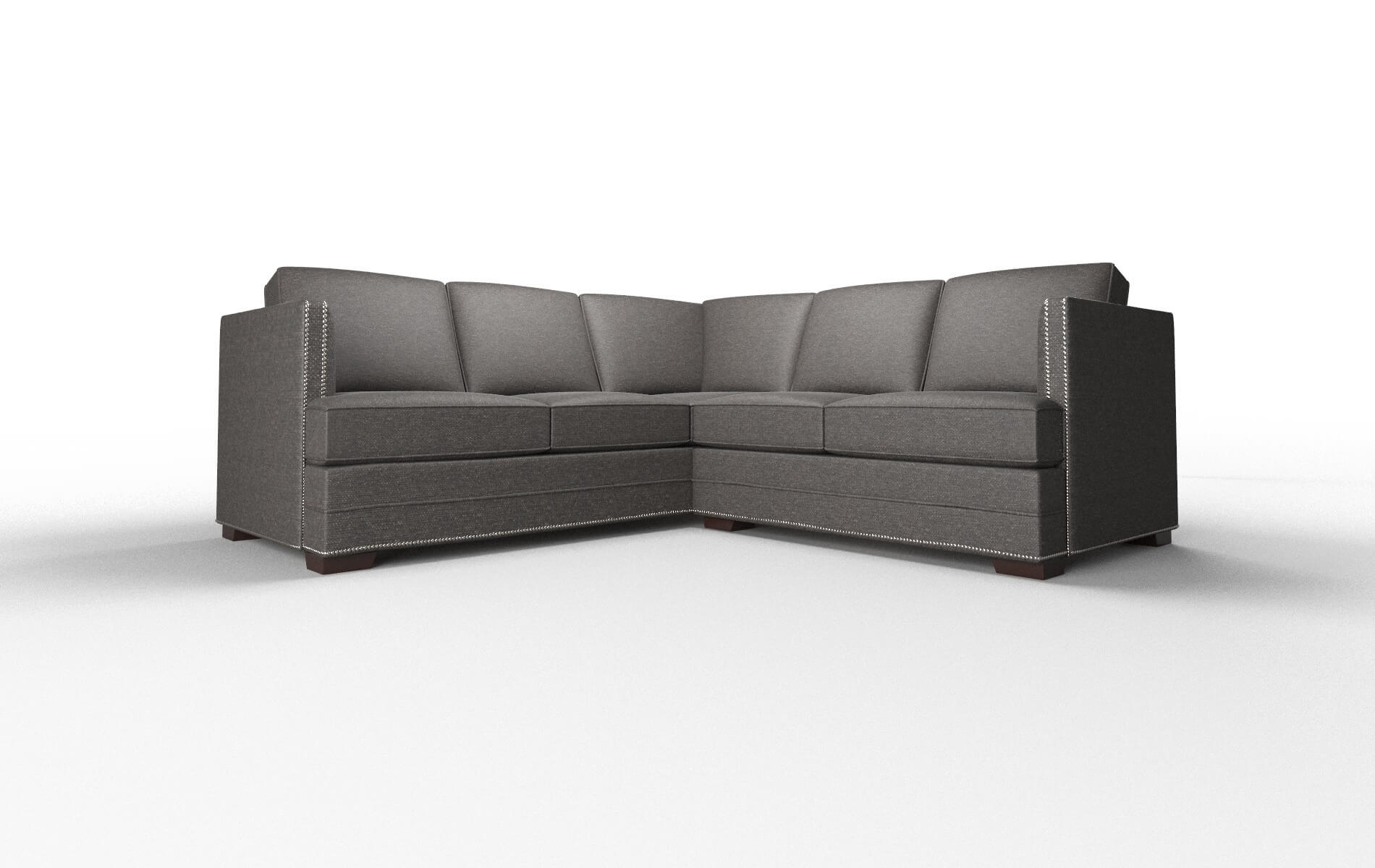 Riga Avenger denim Sectional Espresso Legs  1