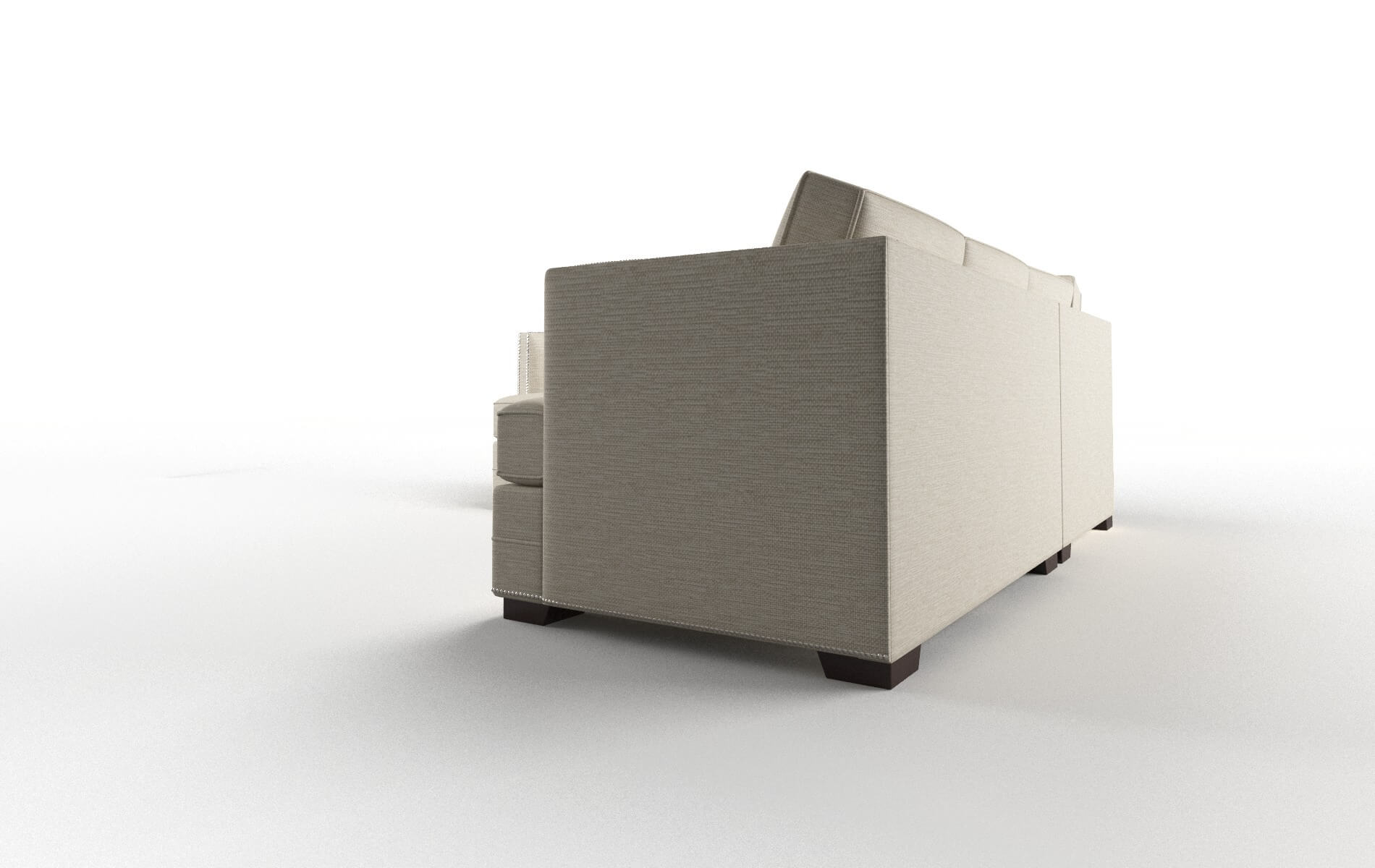 Riga Avenger Pumice Sectional espresso legs 4