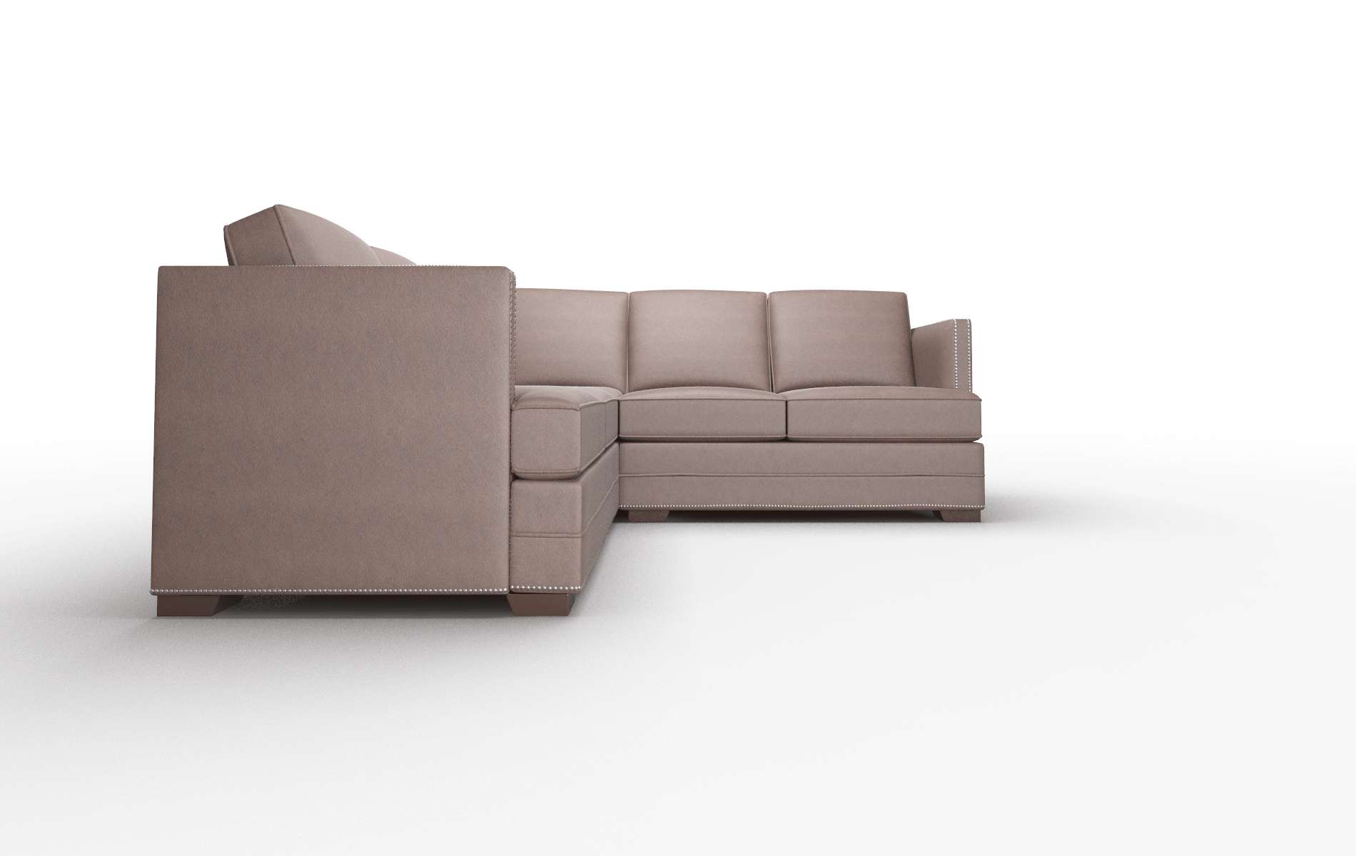 Riga Bella Espresso Sectional espresso legs 2