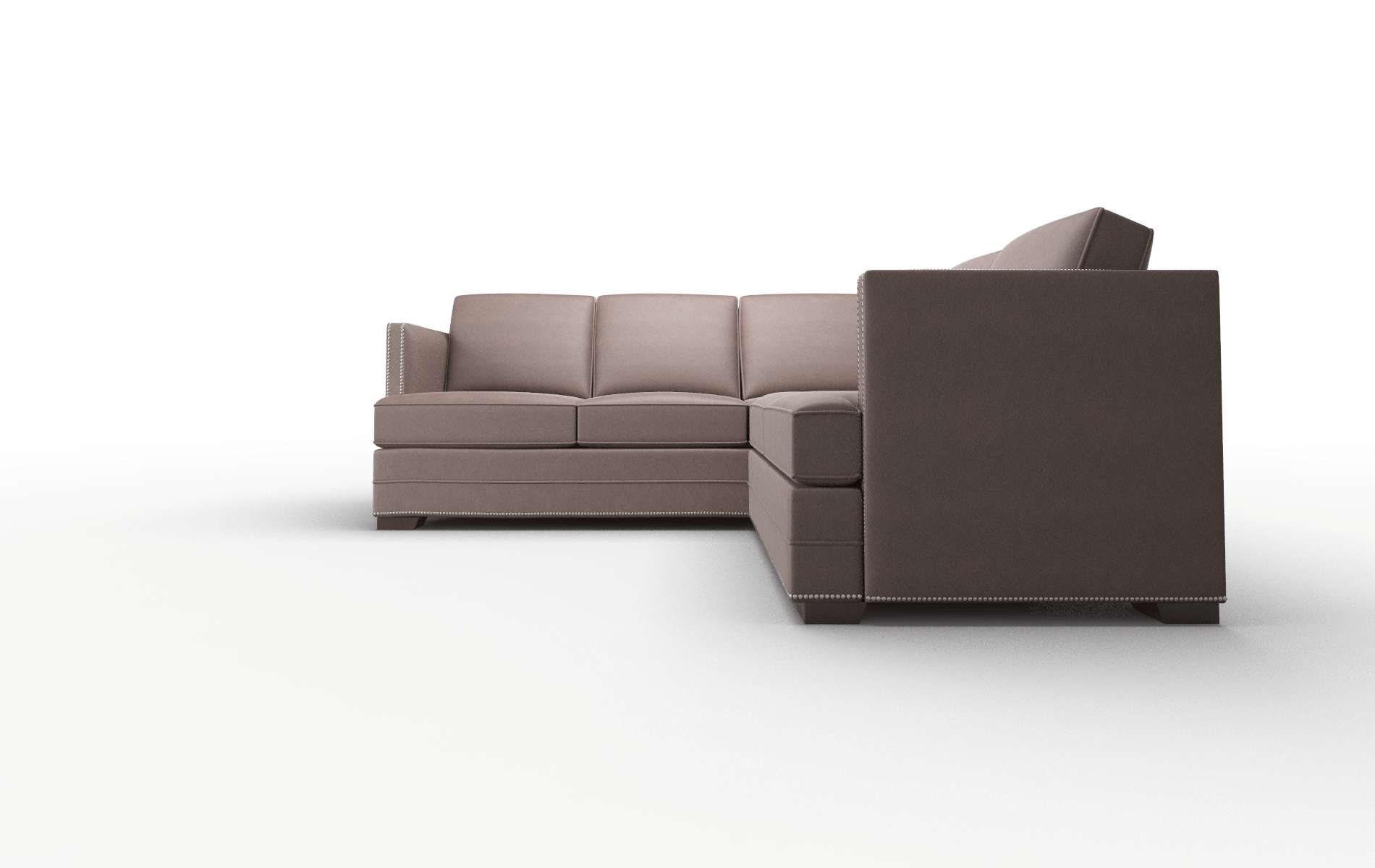Riga Bella Espresso Sectional espresso legs 5