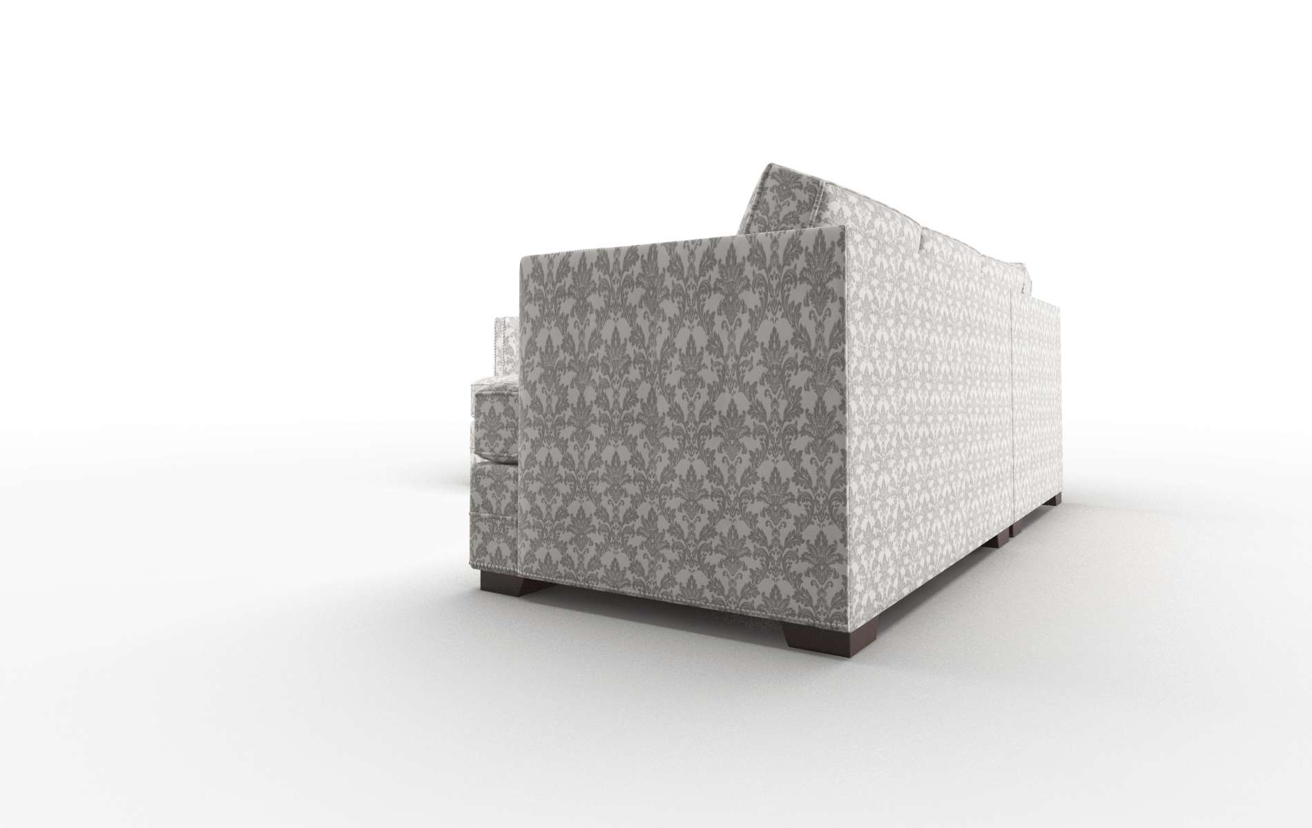 Riga Bergamo Dove Sectional espresso legs 4