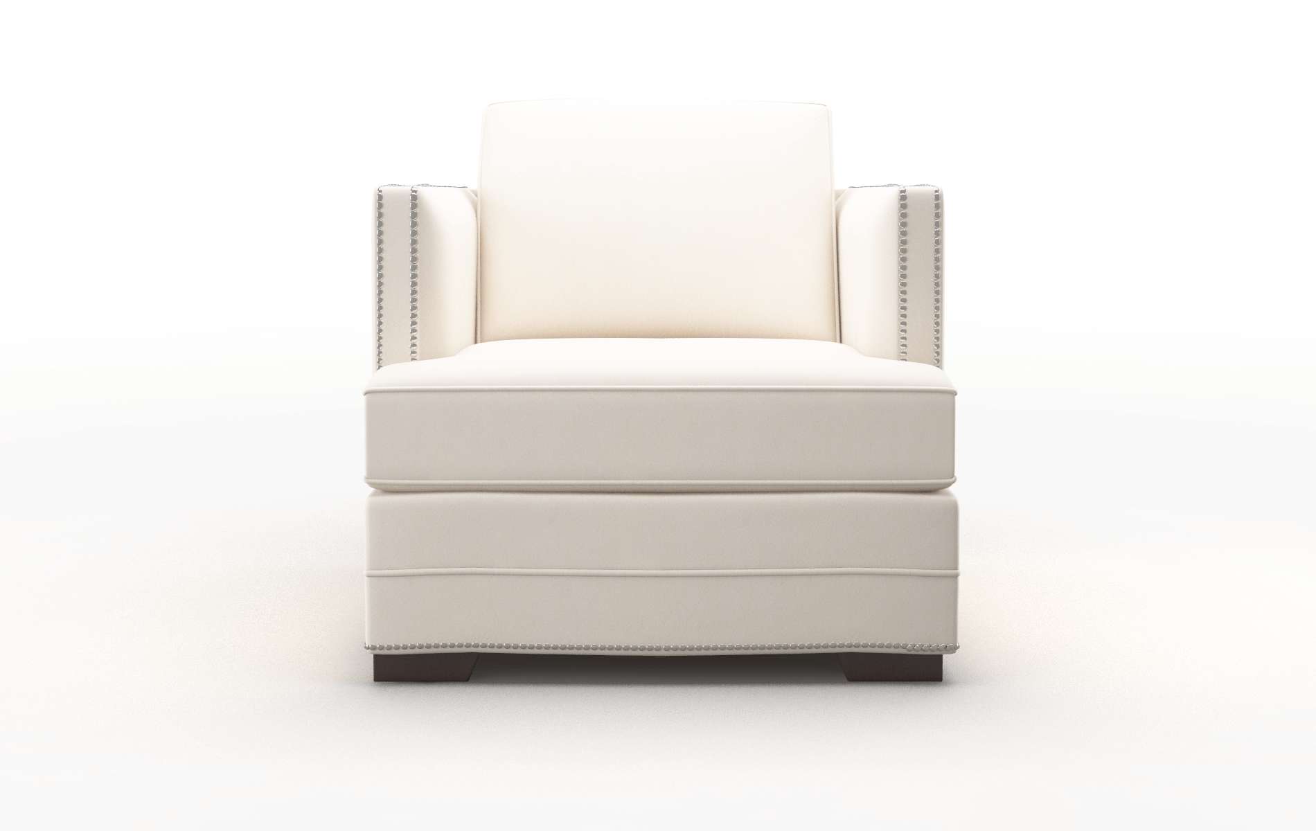 Riga Blanche milky Chair Espresso Legs  1
