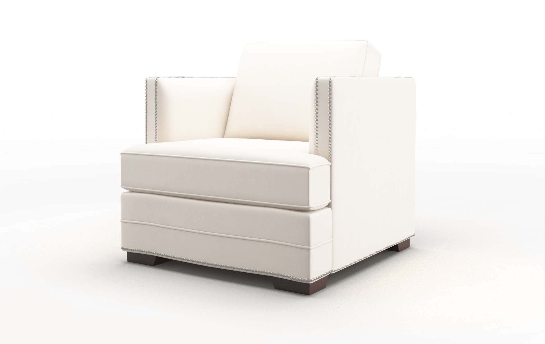 Riga Blanche Milky Chair espresso legs 4