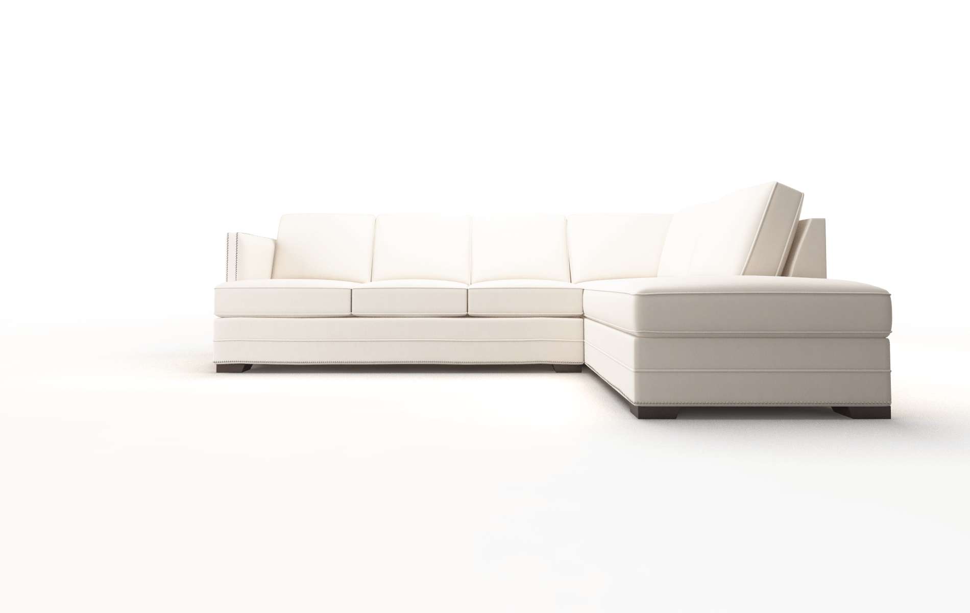 Riga Blanche Milky Panel espresso legs 1