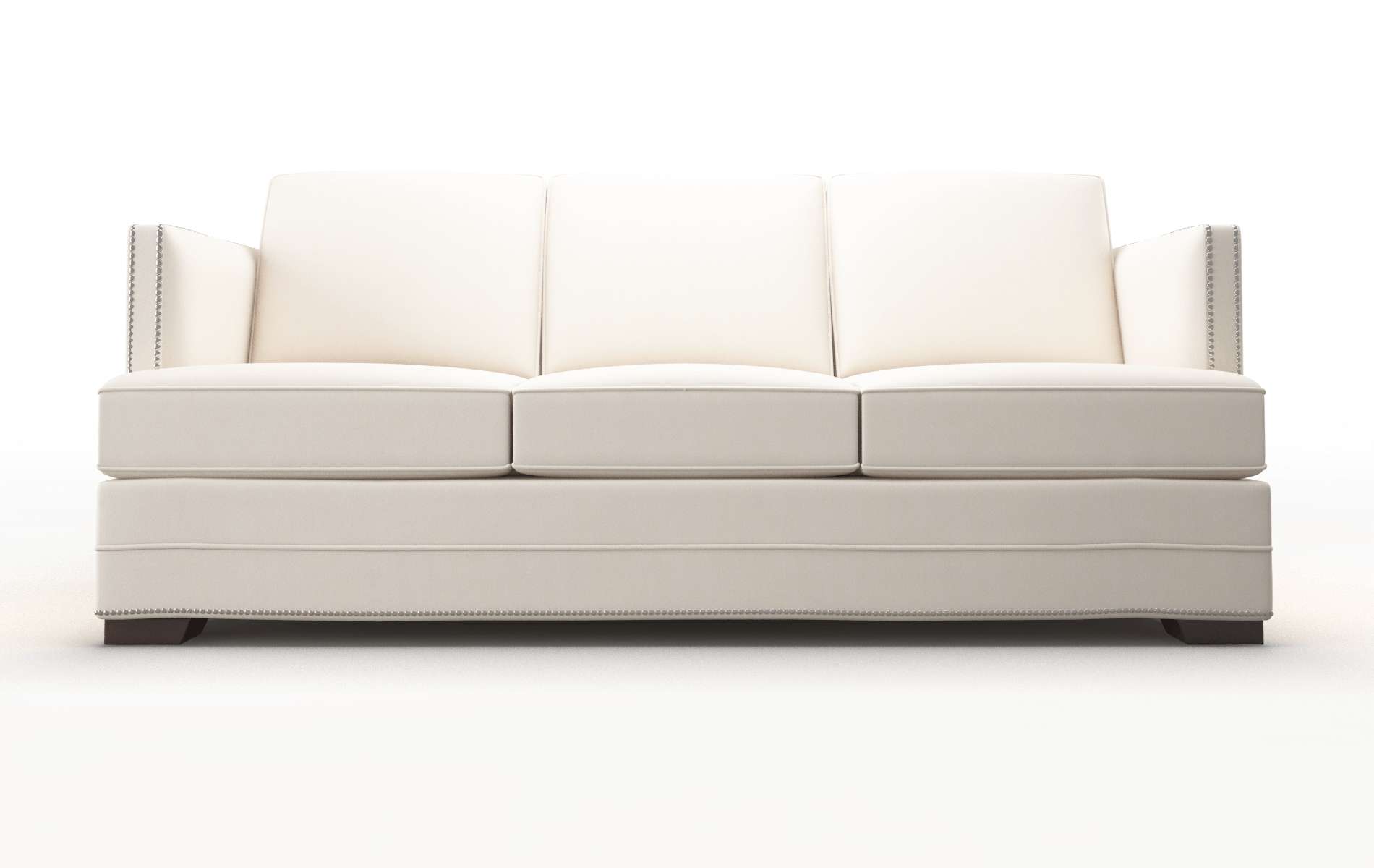 Riga Blanche Milky Sofa espresso legs 1