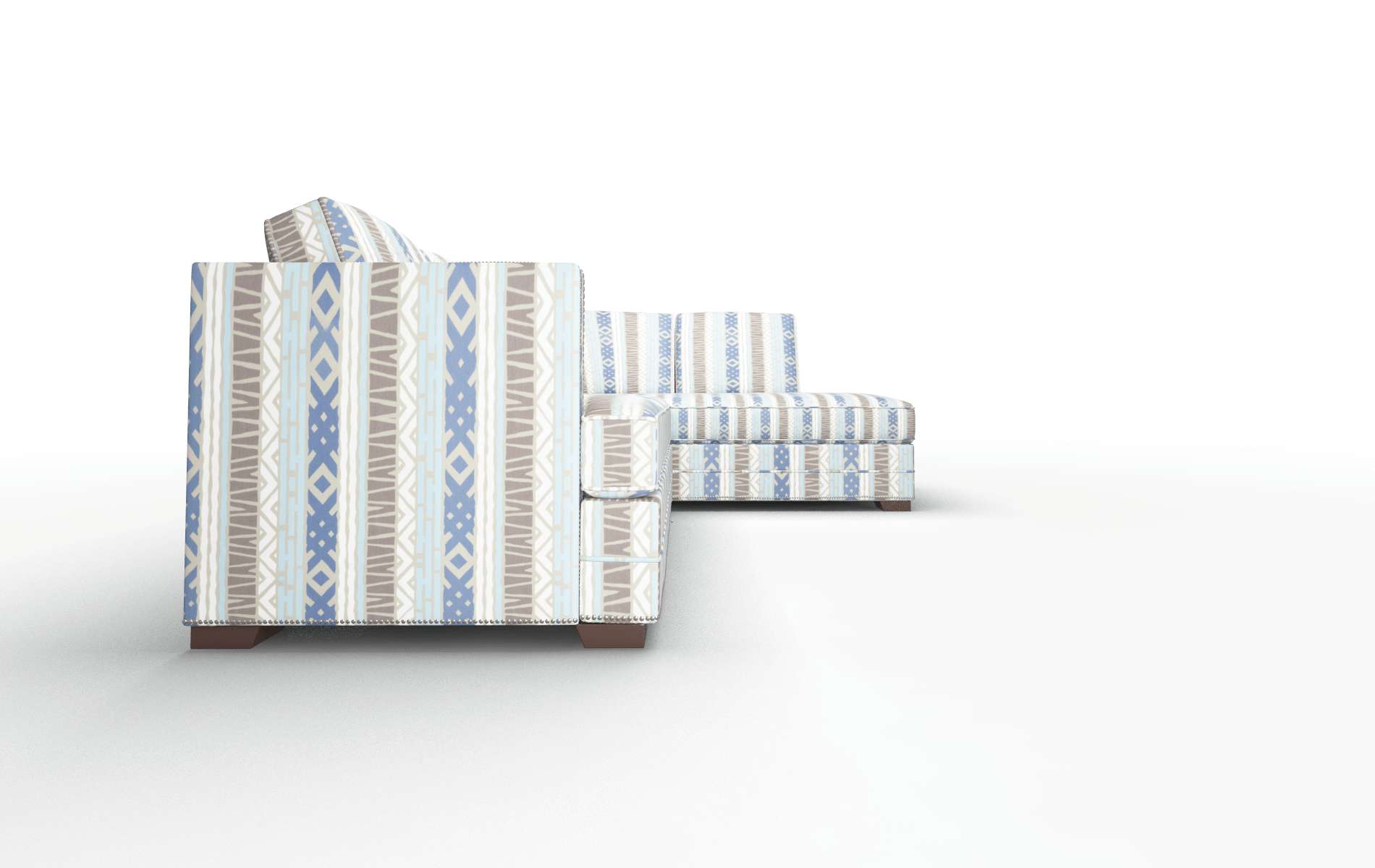 Riga Bodhi Indigo Panel espresso legs 3