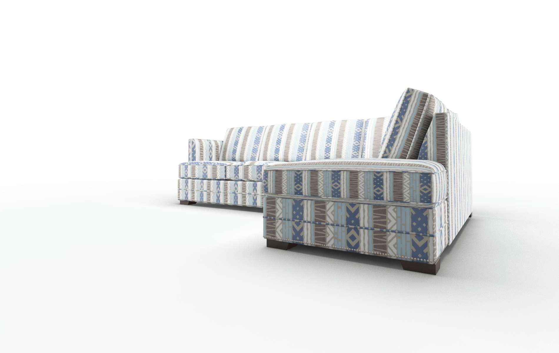 Riga Bodhi Indigo Panel espresso legs 4