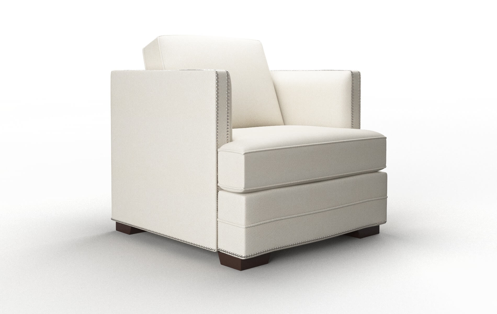 Riga Bungalow Ivory Chair espresso legs 2