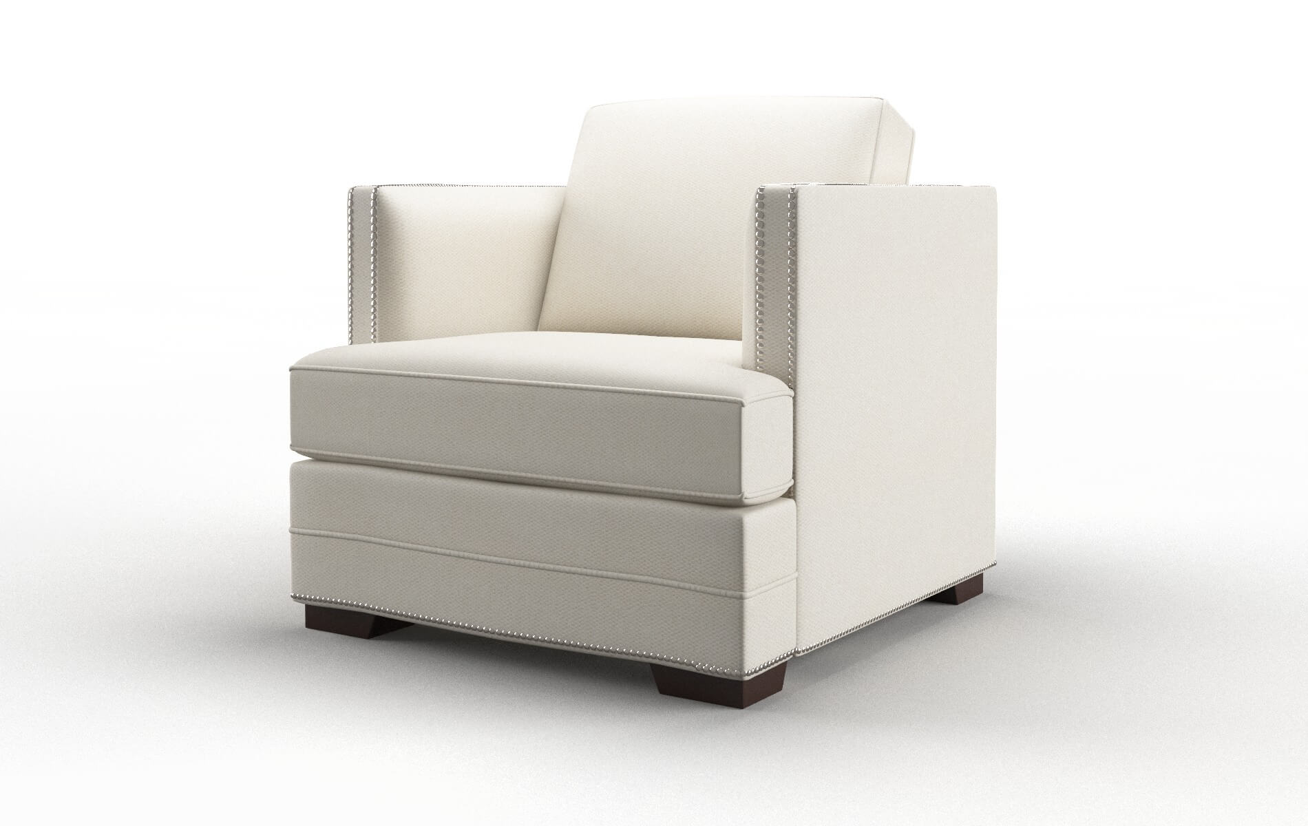 Riga Bungalow Ivory Chair espresso legs 4