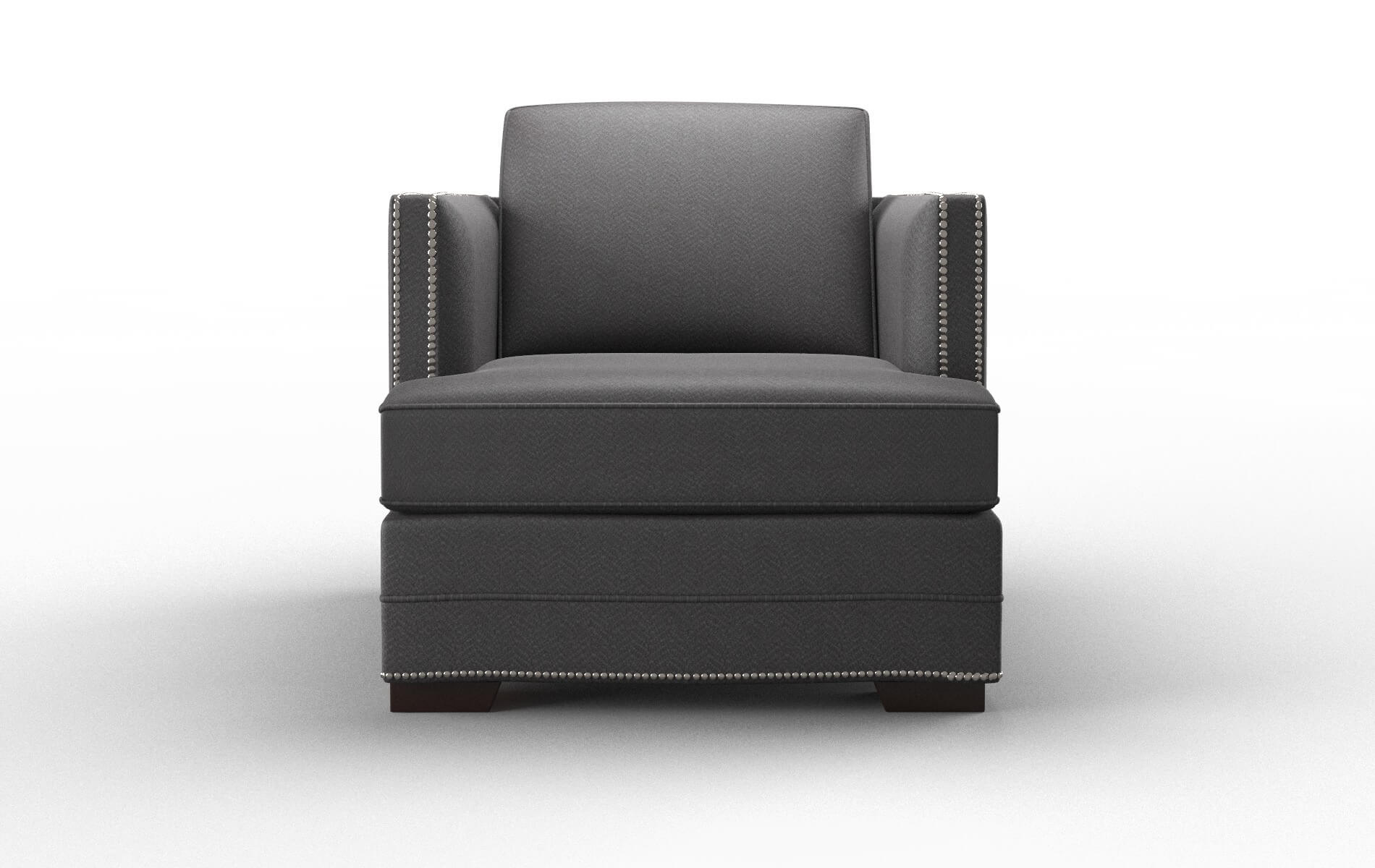 Riga Catalina Charcoal chair espresso legs