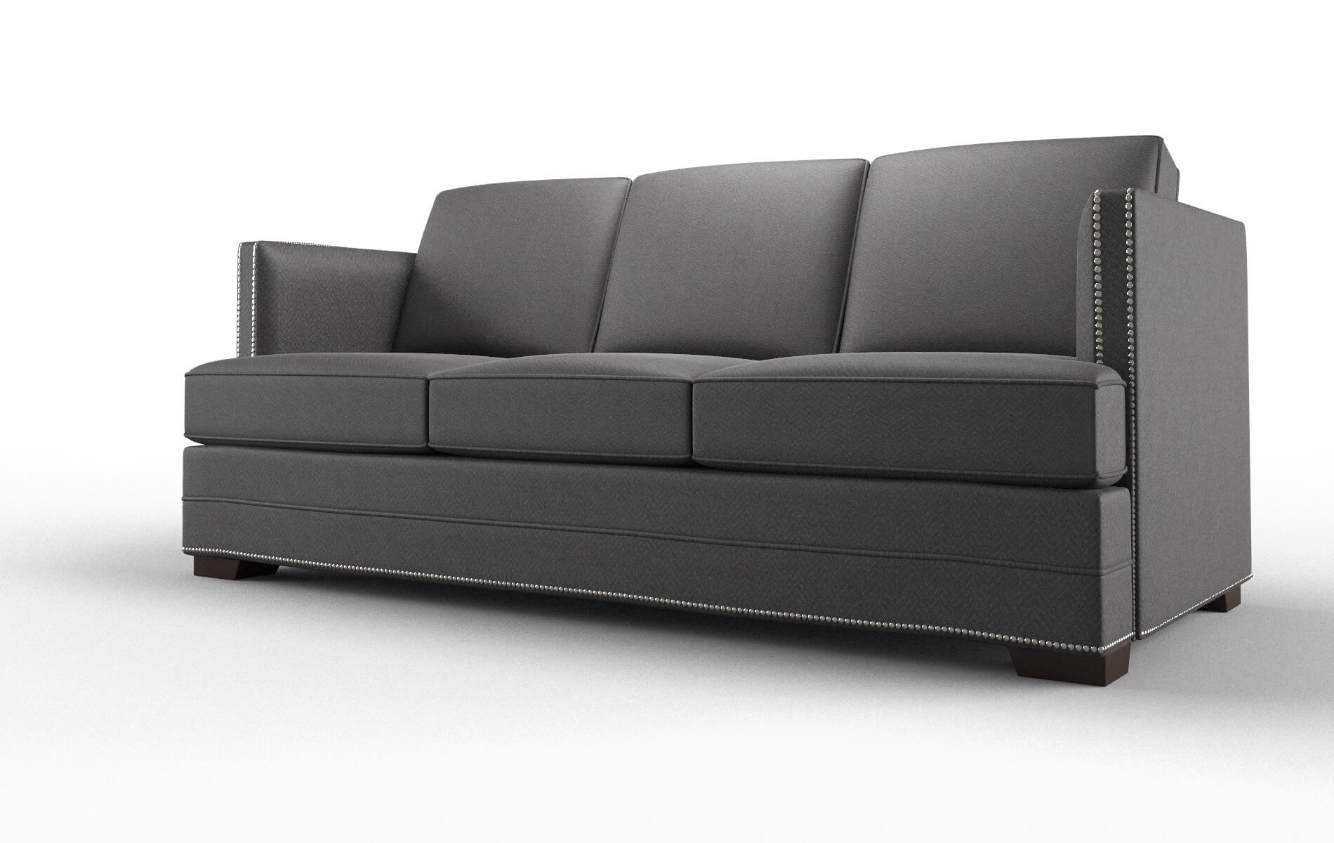 Riga Catalina Charcoal Sofa espresso legs 4