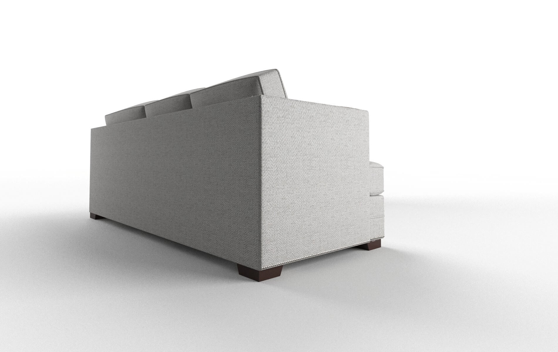 Riga Catalina Silver Sectional espresso legs 3