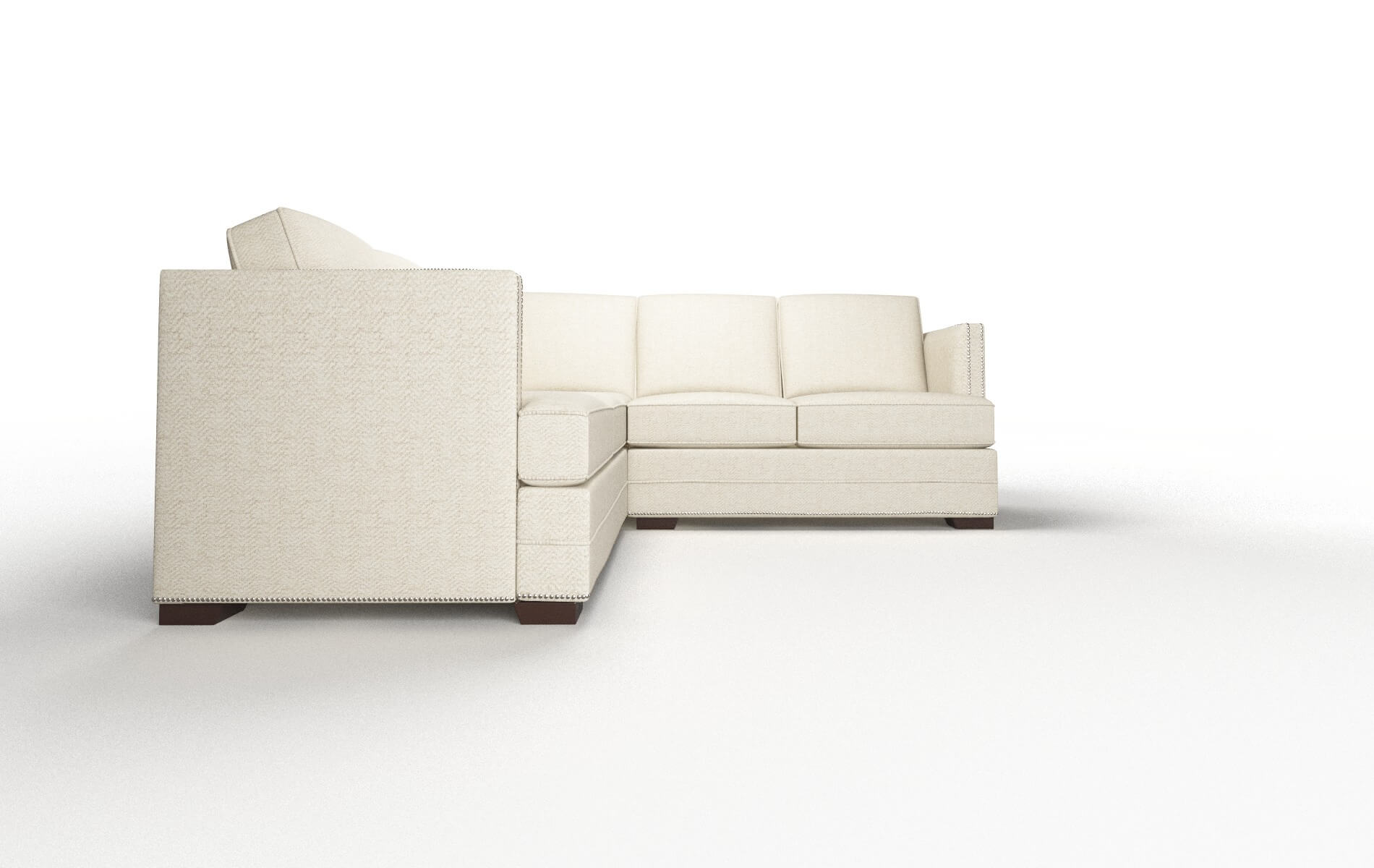 Riga Catalina Wheat Sectional espresso legs 2