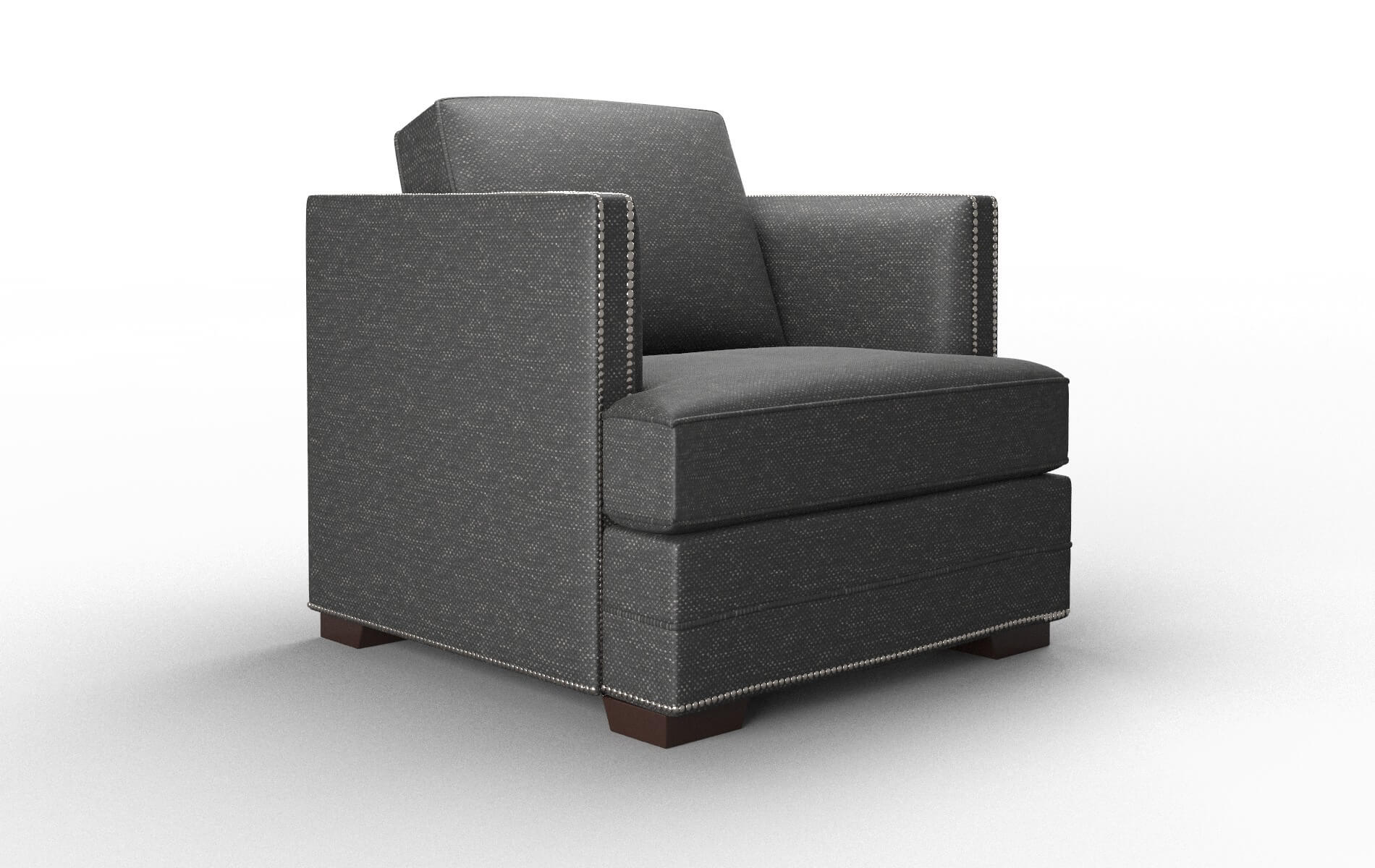 Riga Chance Denim Chair espresso legs 2