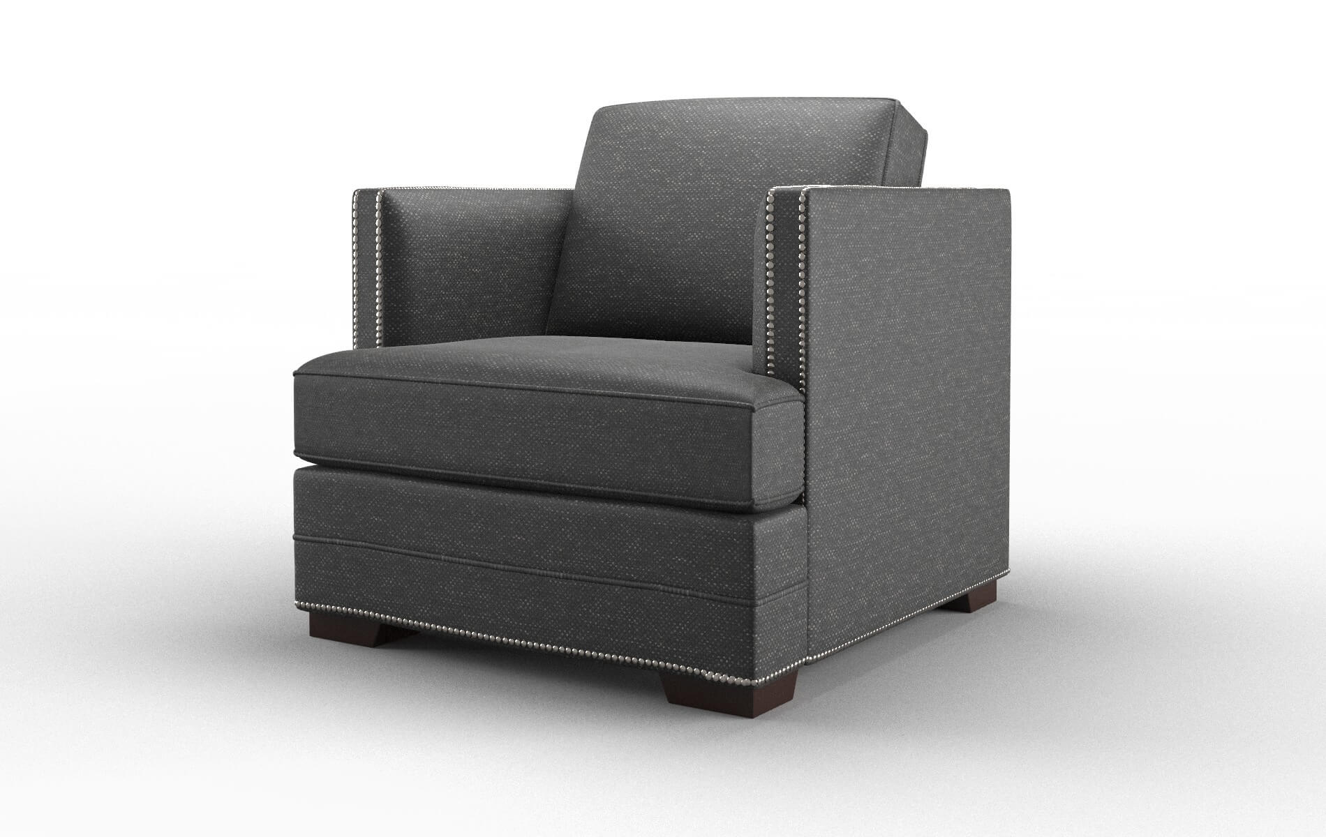 Riga Chance Denim Chair espresso legs 4