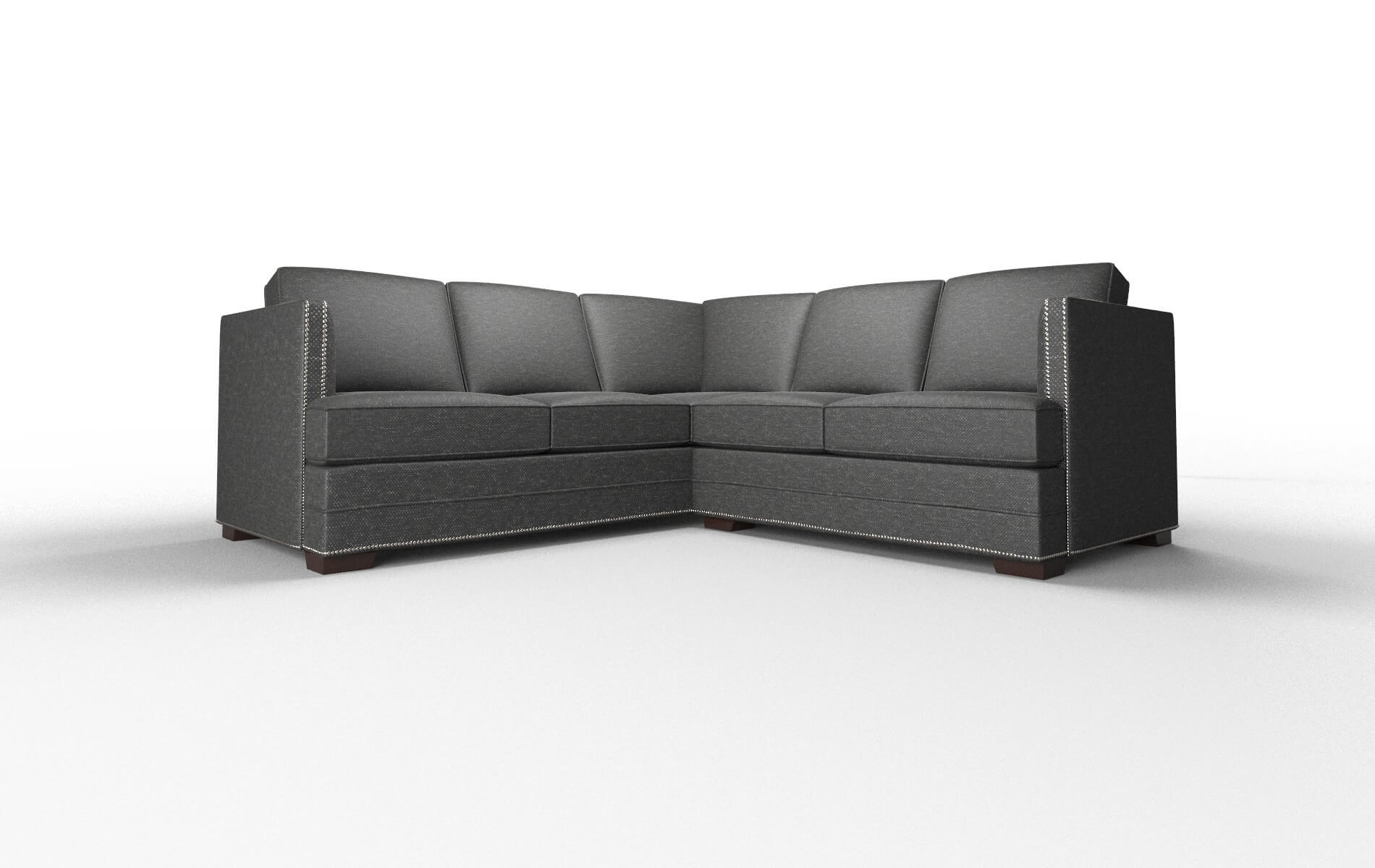 Riga Chance Denim Sectional espresso legs 1