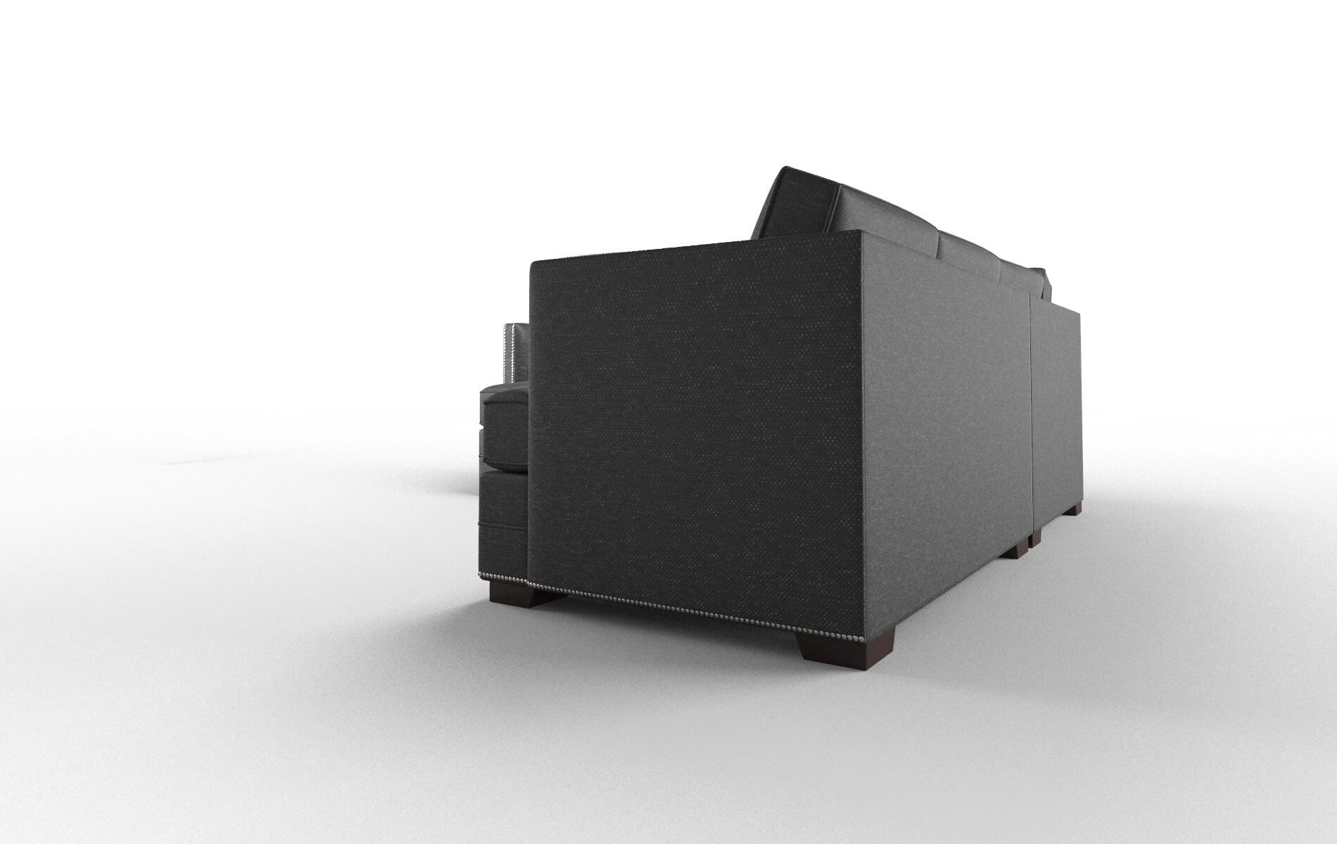 Riga Chance Denim Sectional espresso legs 4