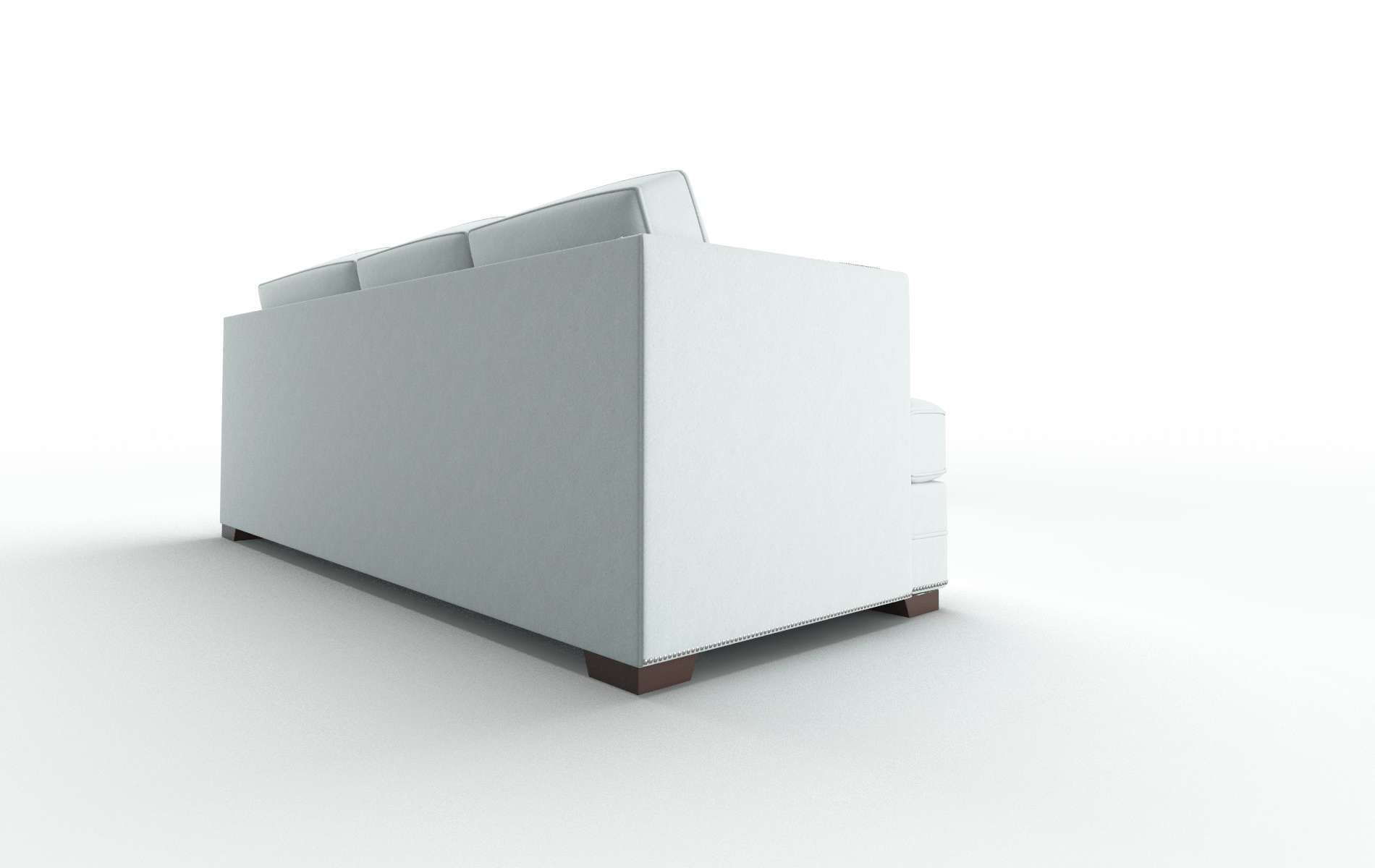 Riga Clyde Cornflower Sectional espresso legs 3