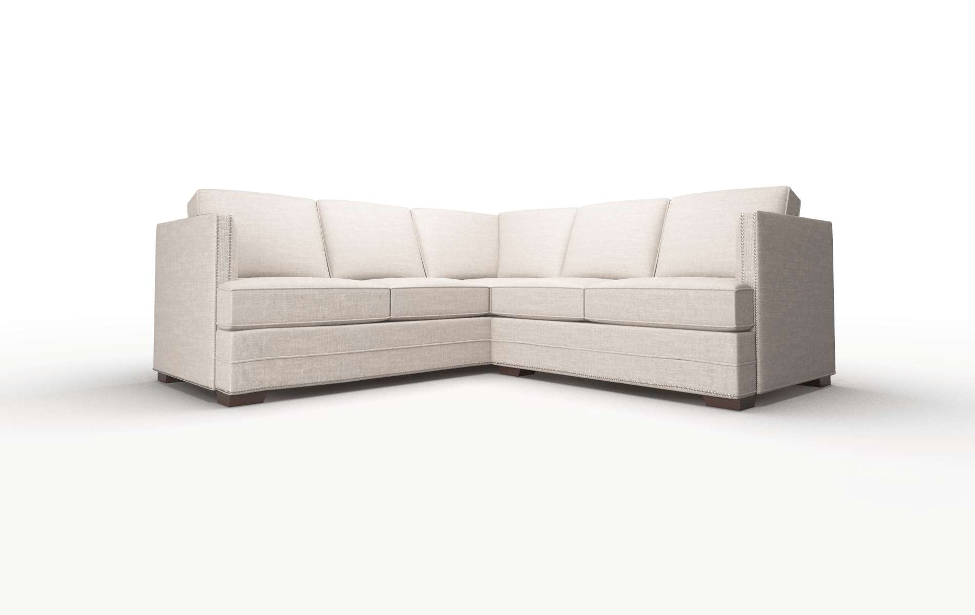 Riga Clyde Dolphin Sectional espresso legs 1