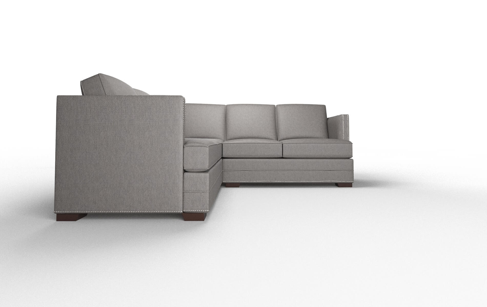 Riga Cosmo Charcoal Sectional espresso legs 2