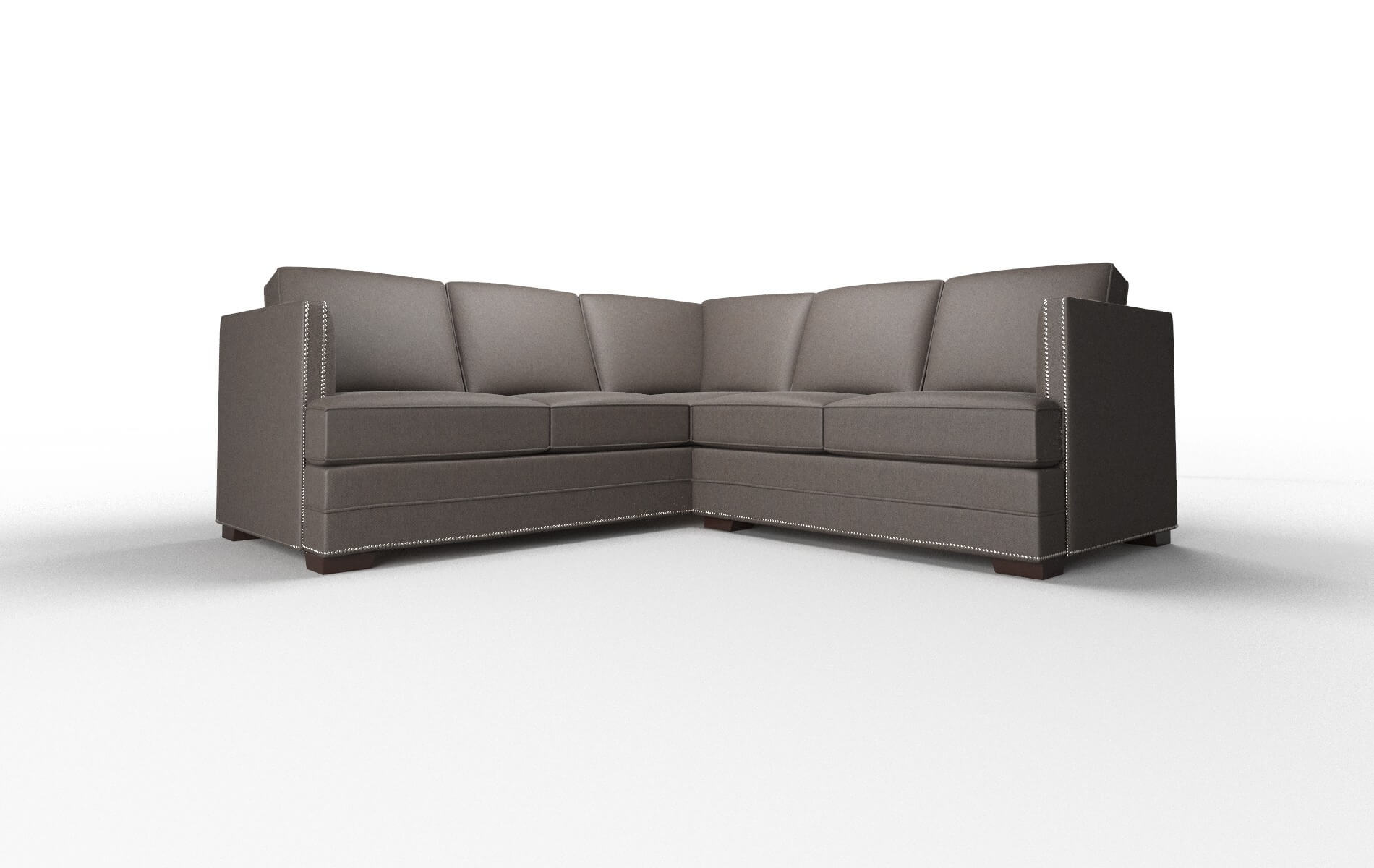 Riga Cosmo Chocolate Sectional espresso legs 1