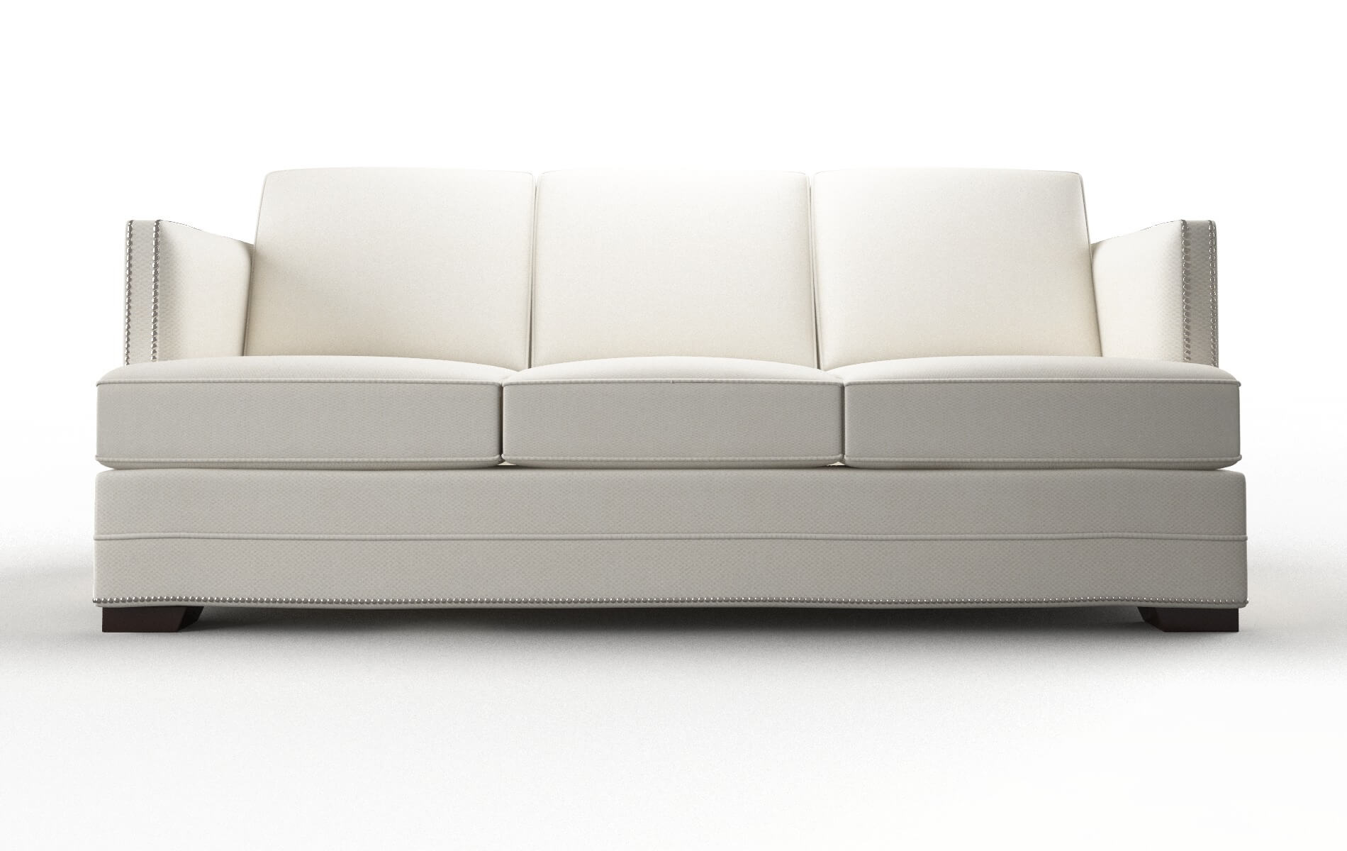 Riga Cosmo Ivory Sofa espresso legs 1