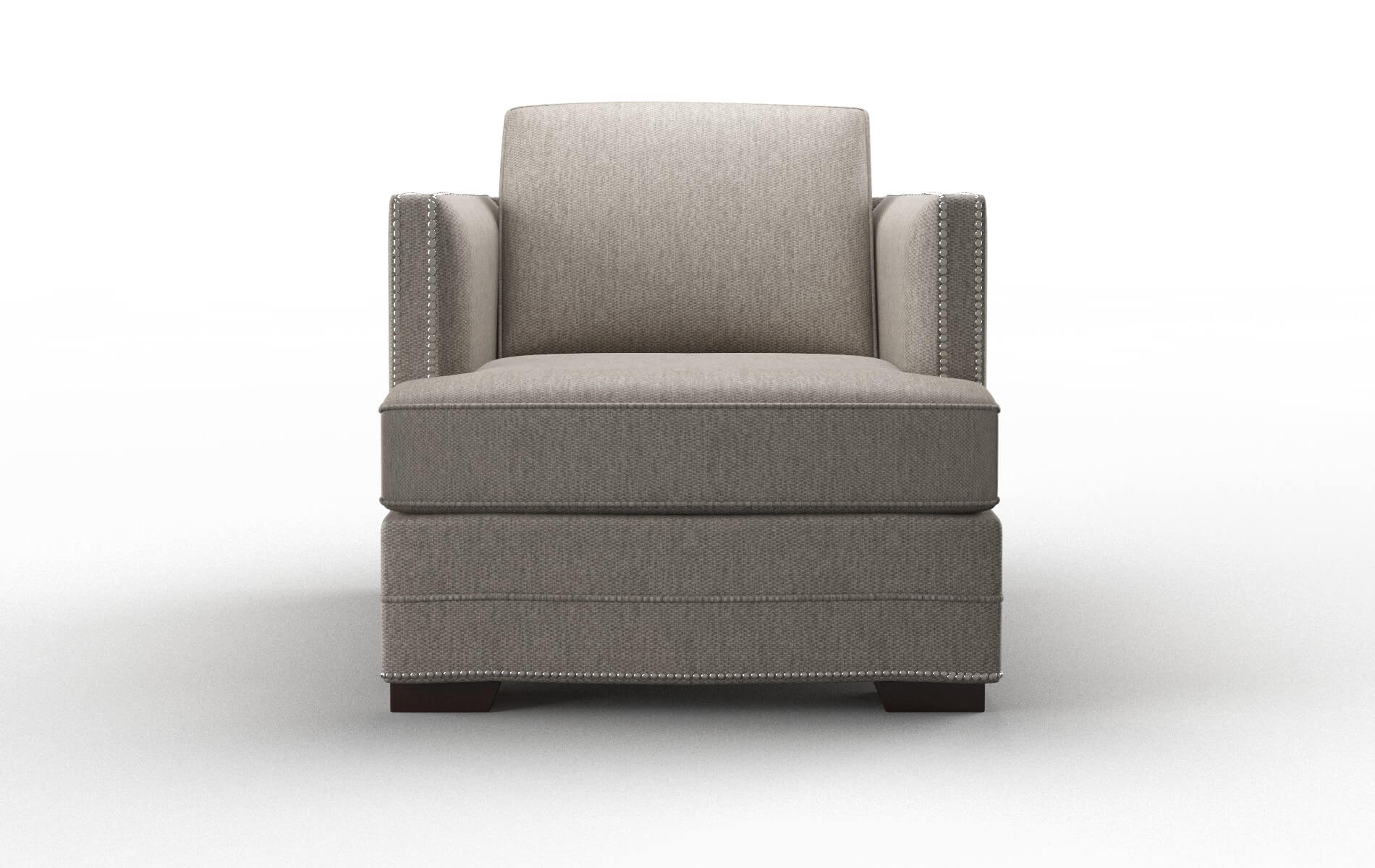 Riga Cosmo Taupe chair espresso legs