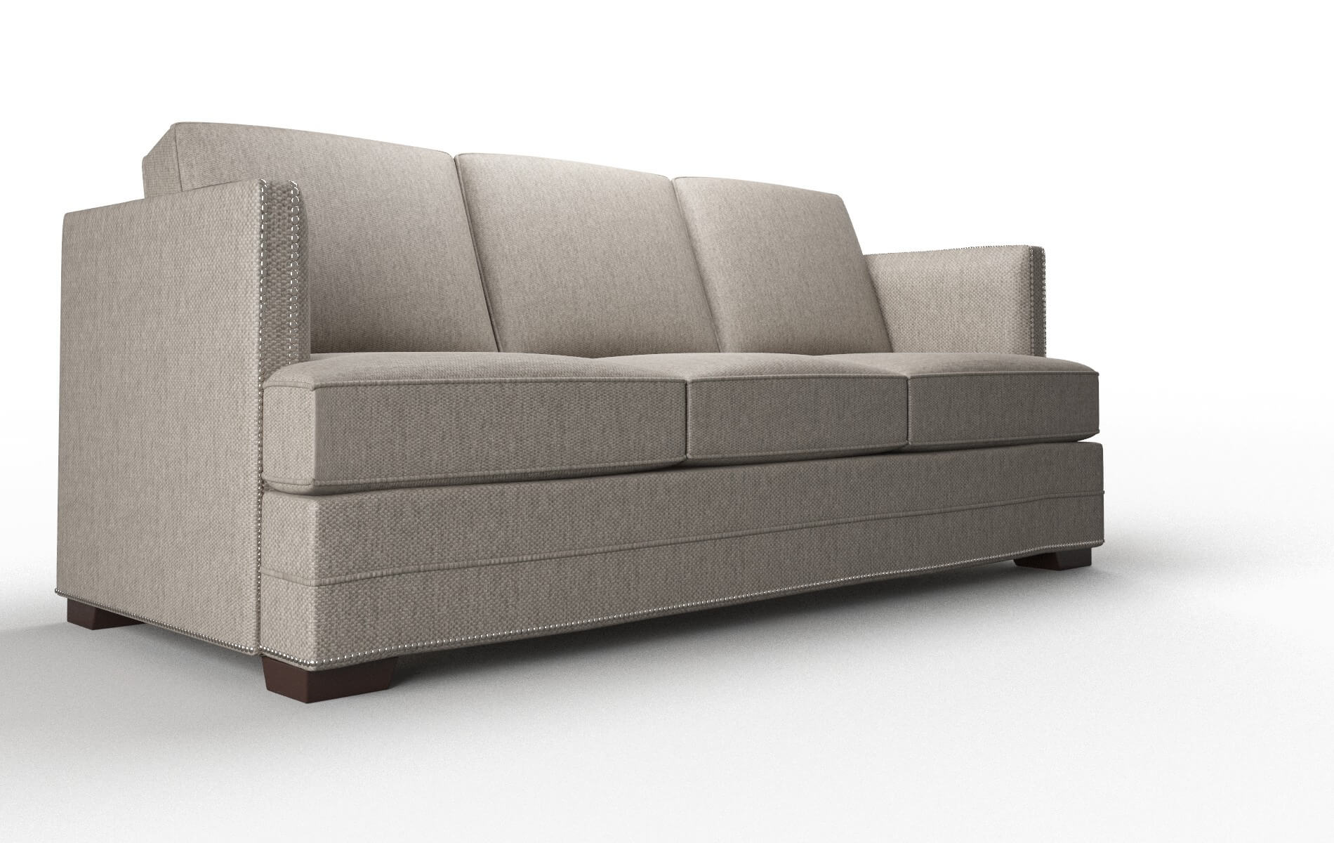 Riga Cosmo Taupe Sofa espresso legs 2