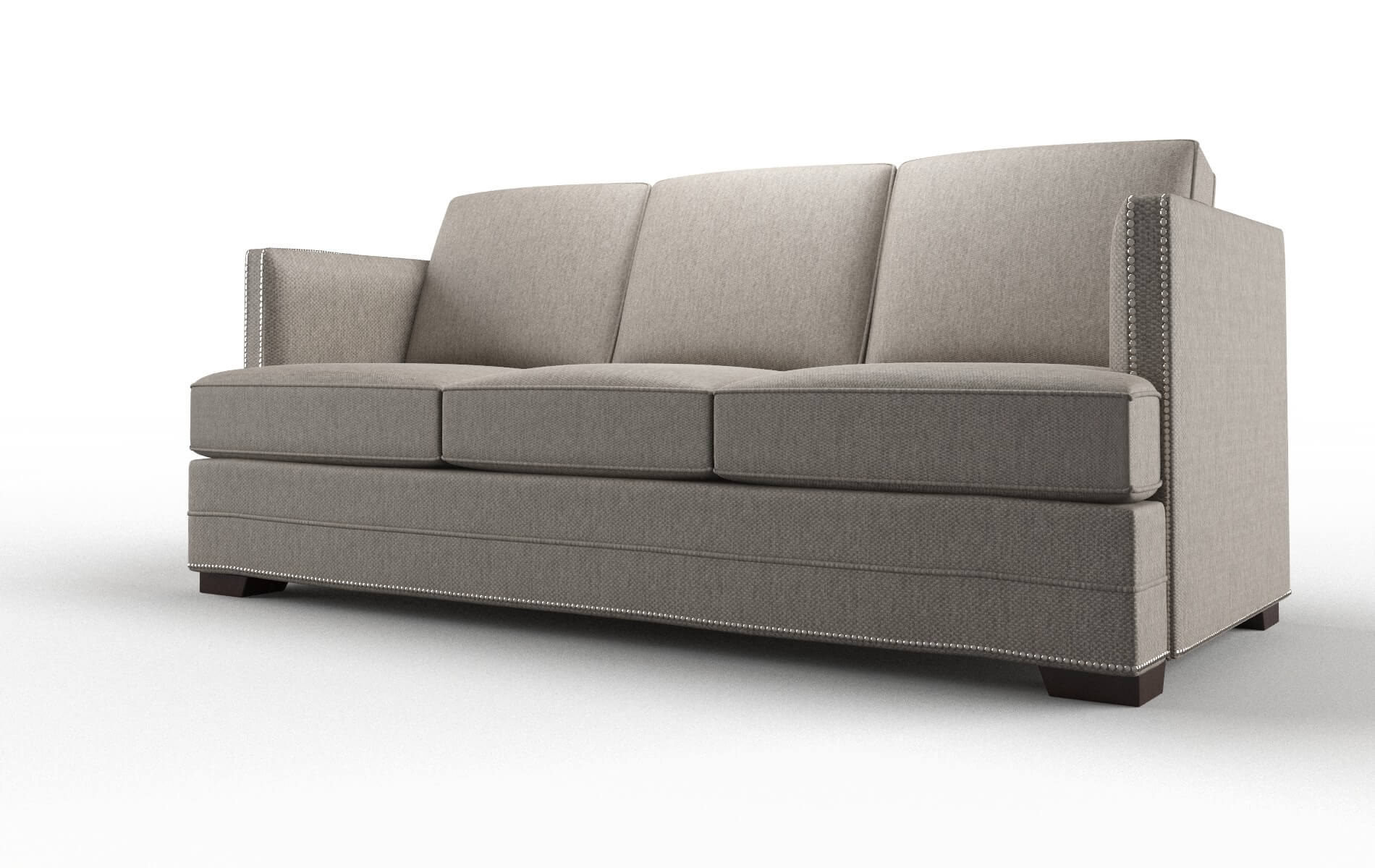 Riga Cosmo Taupe Sofa espresso legs 4