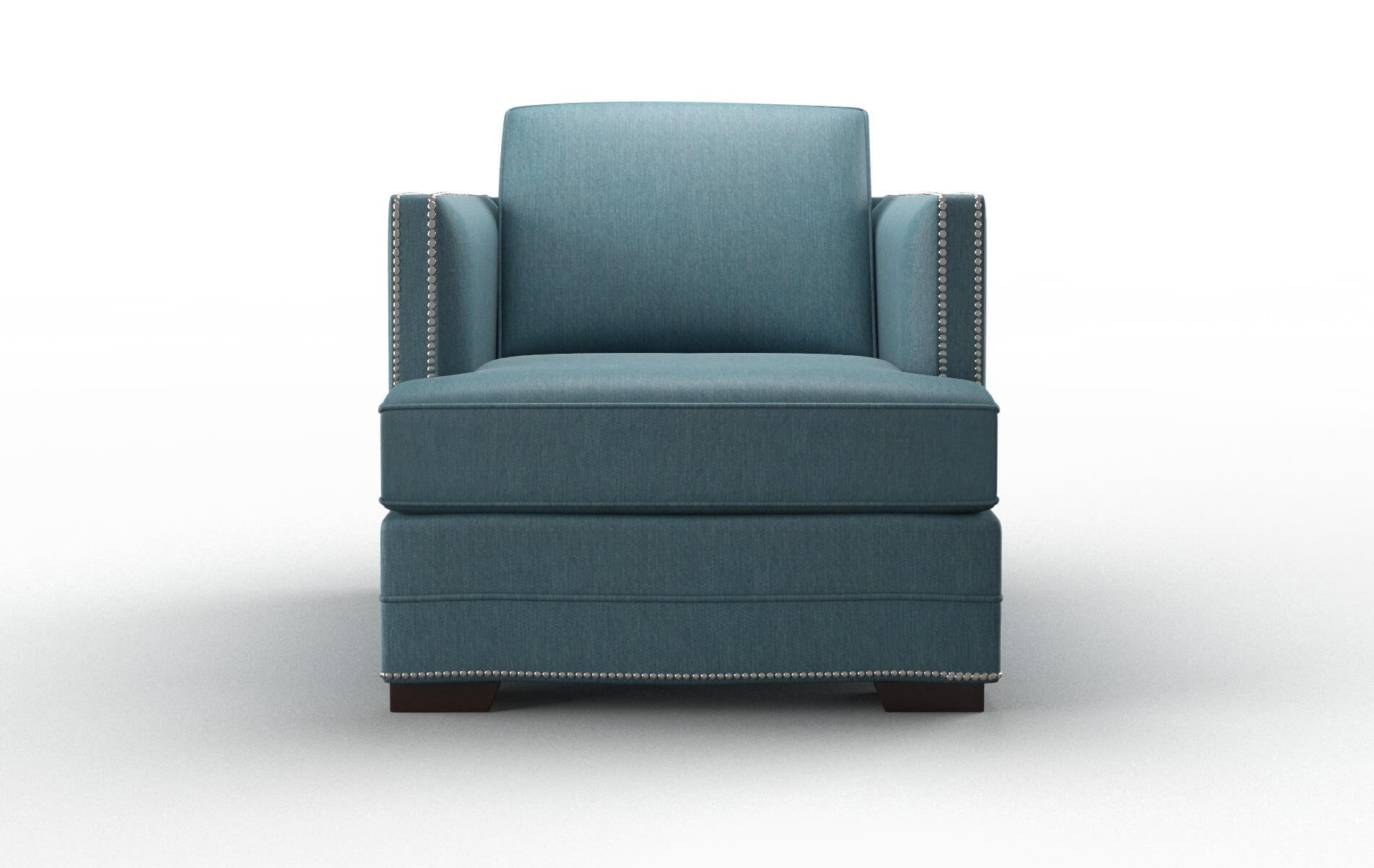 Riga Cosmo Teal Chair espresso legs 1