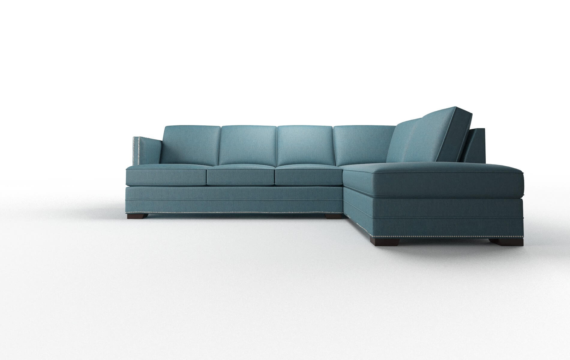 Riga Cosmo Teal Panel espresso legs 1