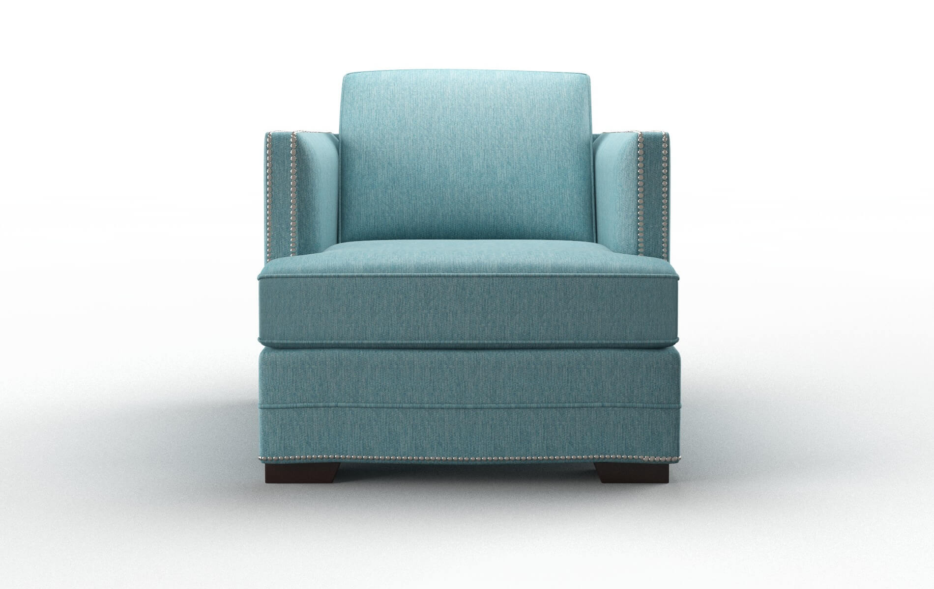 Riga Cosmo Turquoise chair espresso legs