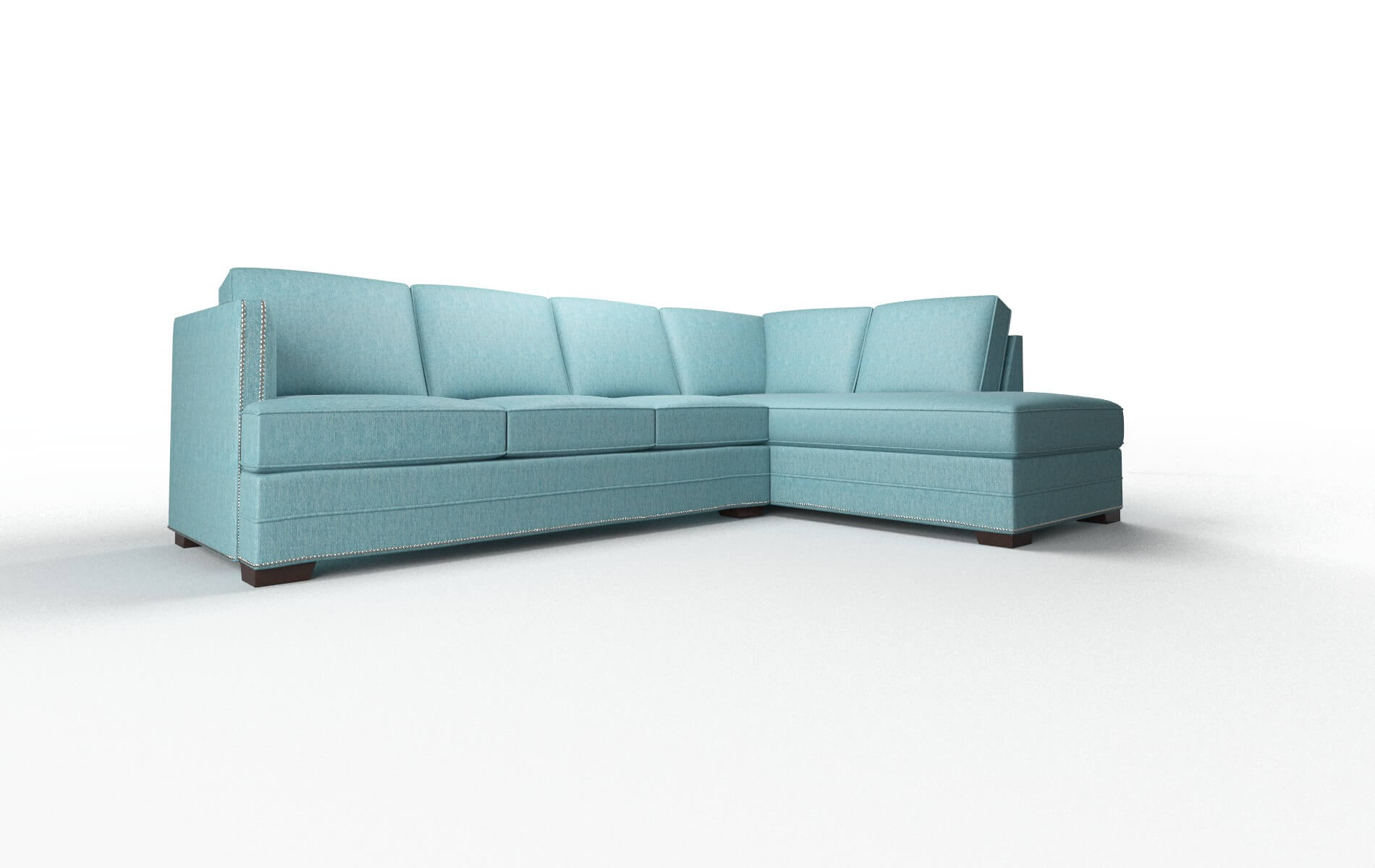 Riga Cosmo Turquoise Panel espresso legs 2