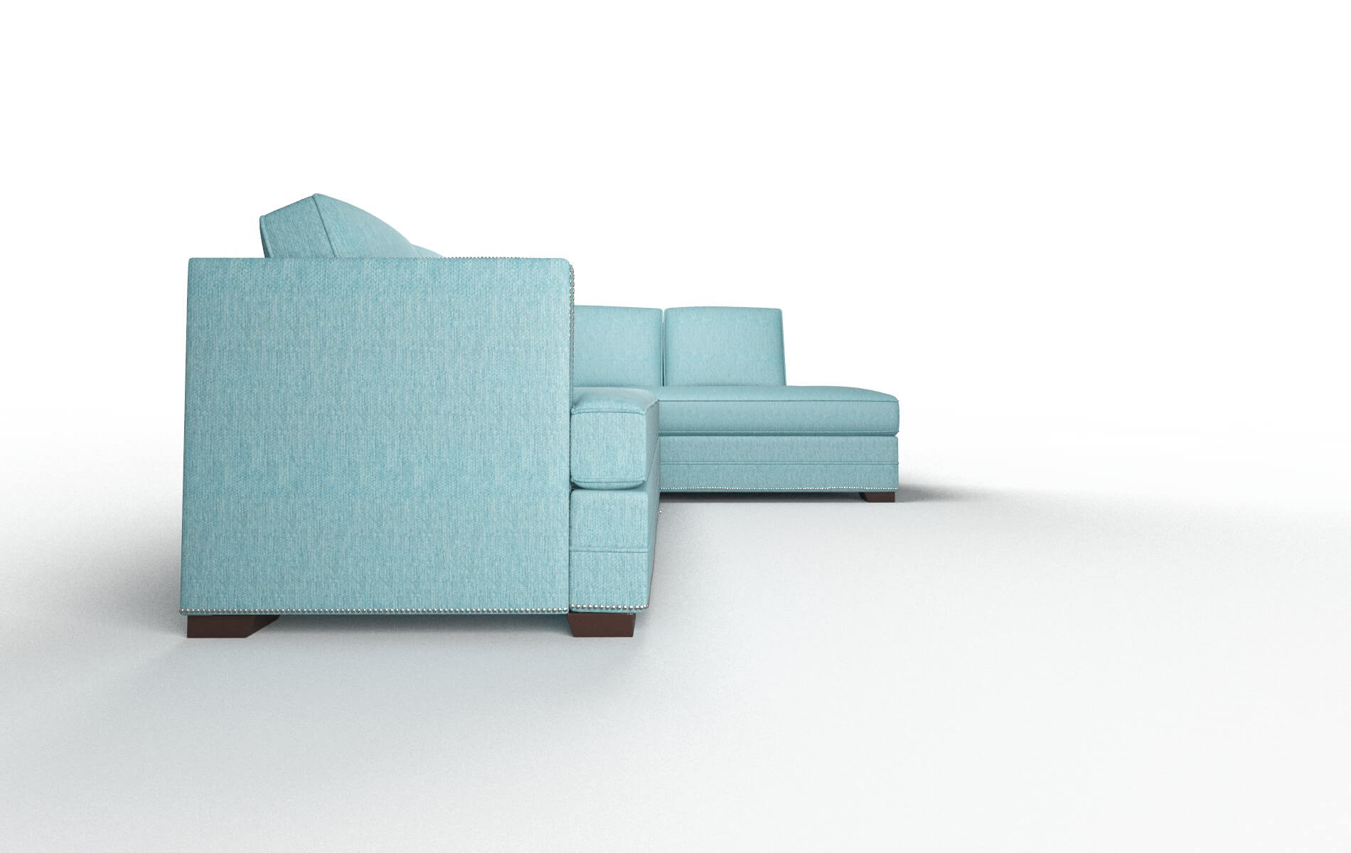 Riga Cosmo Turquoise Panel espresso legs 3