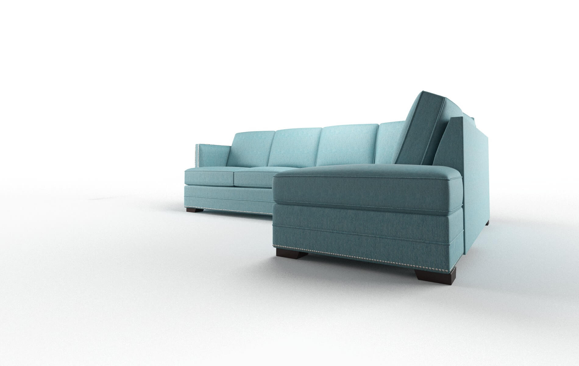 Riga Cosmo Turquoise Panel espresso legs 4